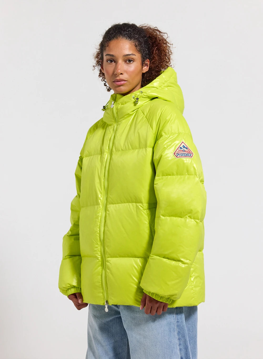 Unisex-Daunenjacke mit Kapuze Pyrenex Sten Gelb-1
