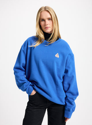 Organic cotton sweatshirt Pyrenex Escou electric blue