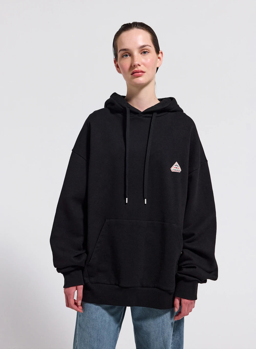 Sweat à capuche femme en coton bio Pyrenex Journey Black