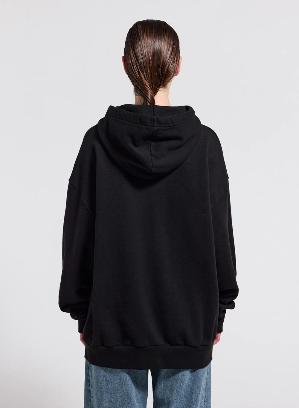 Sweat à capuche unisexe en coton bio Pyrenex Journey noir-4