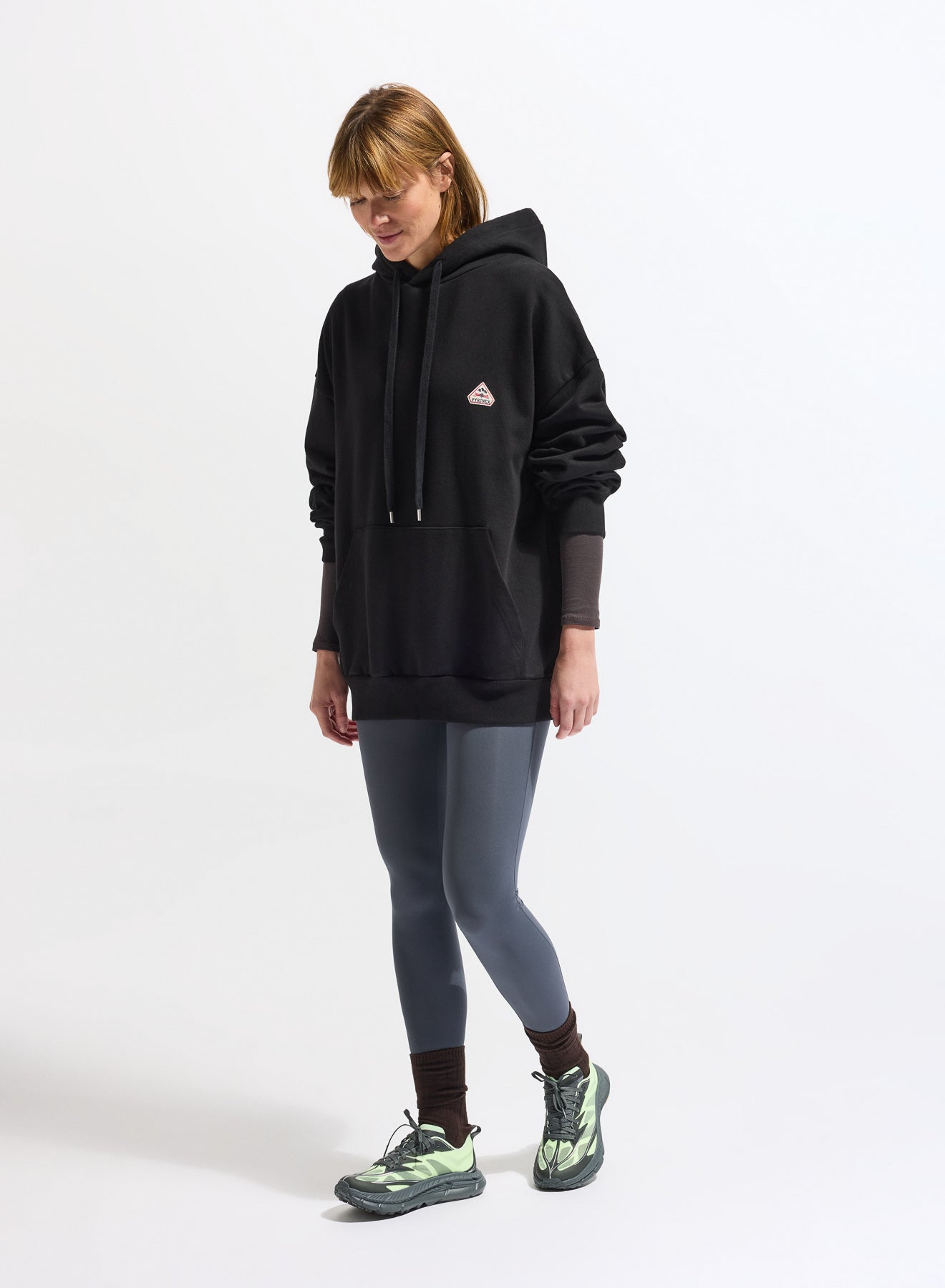 Sweat à capuche femme en coton bio Pyrenex Journey Black