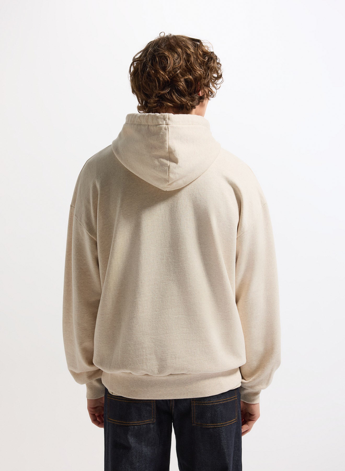 Pyrenex Journey unisex hoodie in organic cotton cream-5