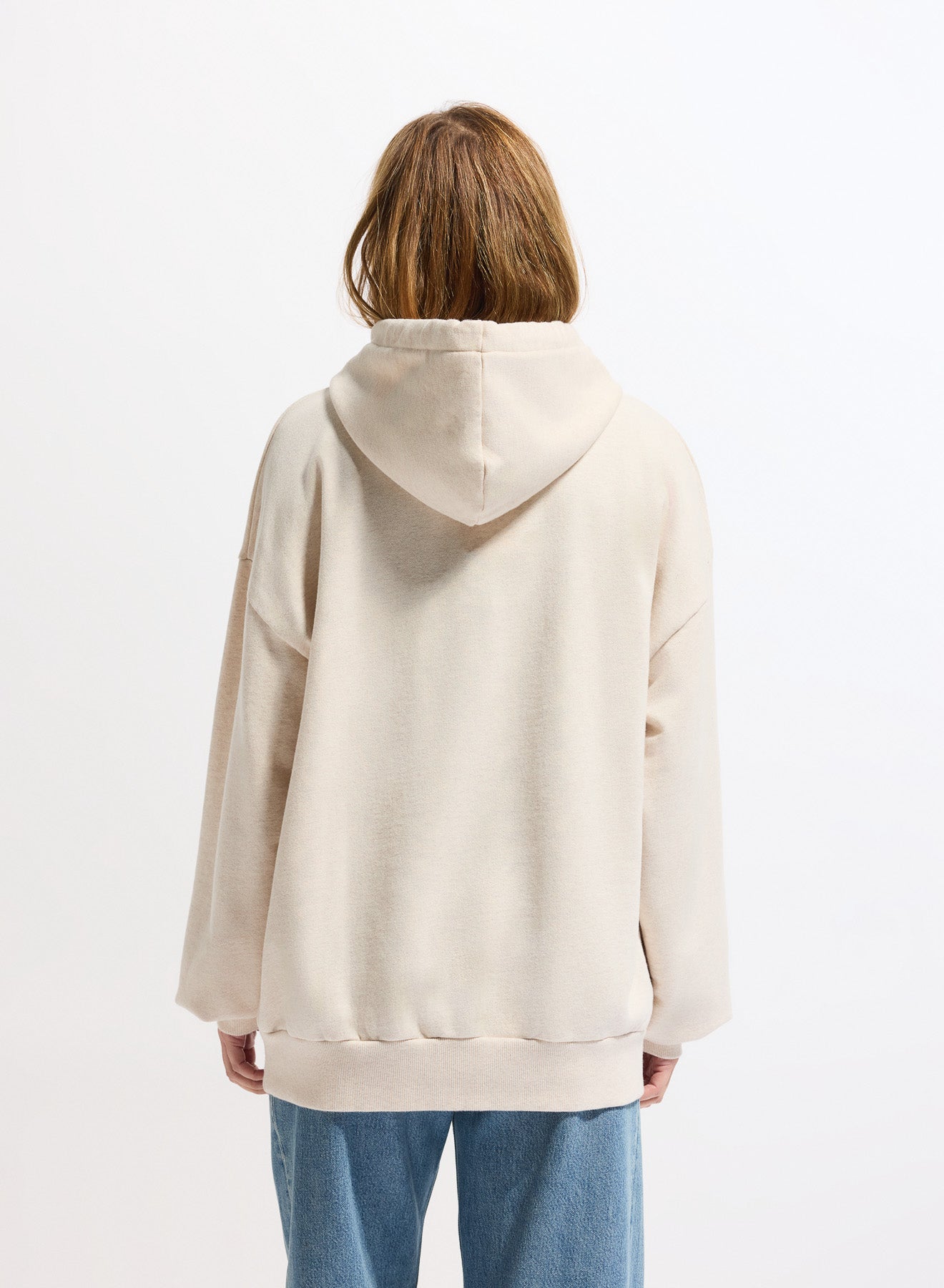 Pyrenex Journey unisex hoodie in organic cotton cream-6