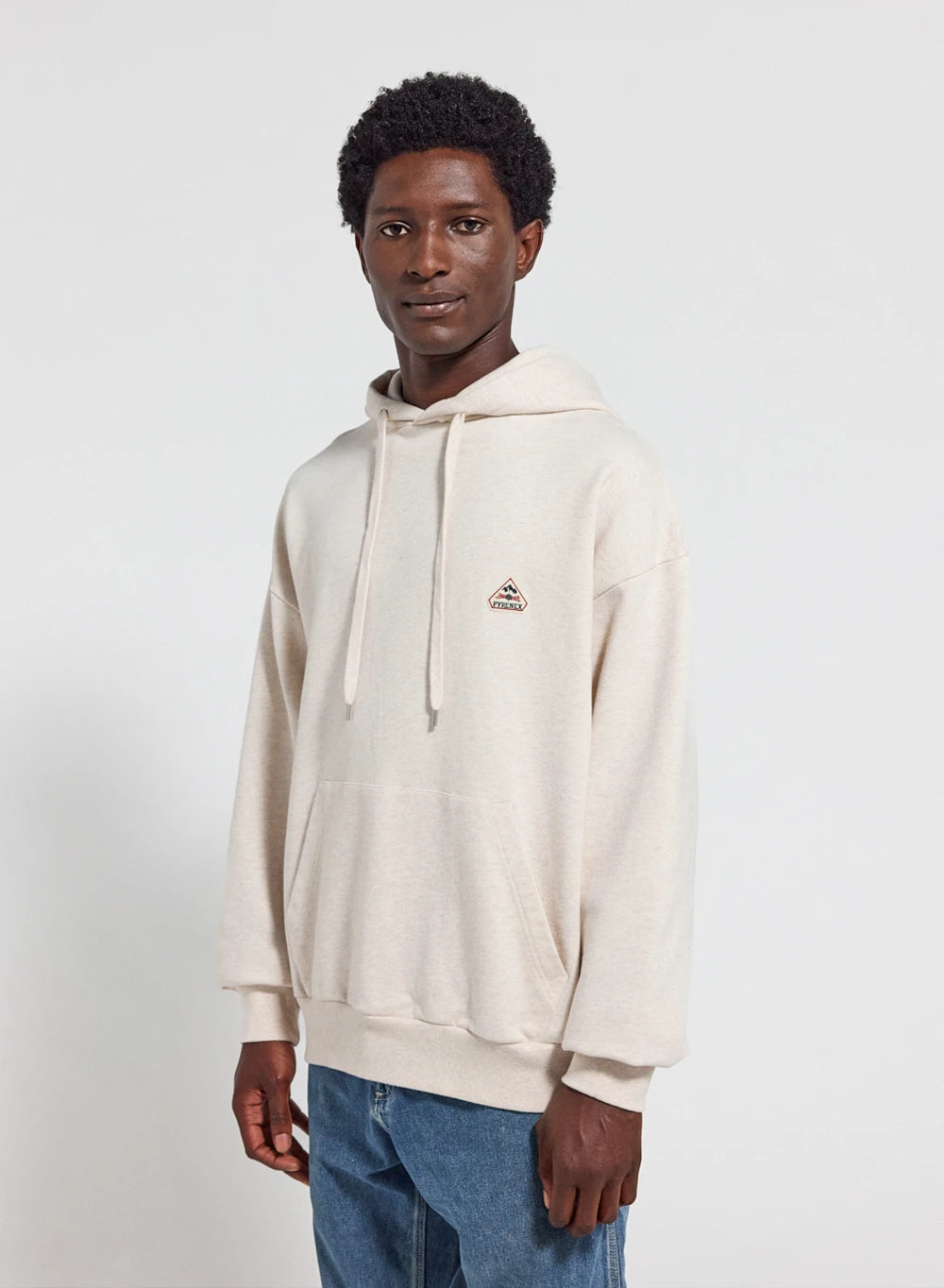 Kapuzen-Sweatshirt Herren aus Bio-Baumwolle Pyrenex Journey Crème