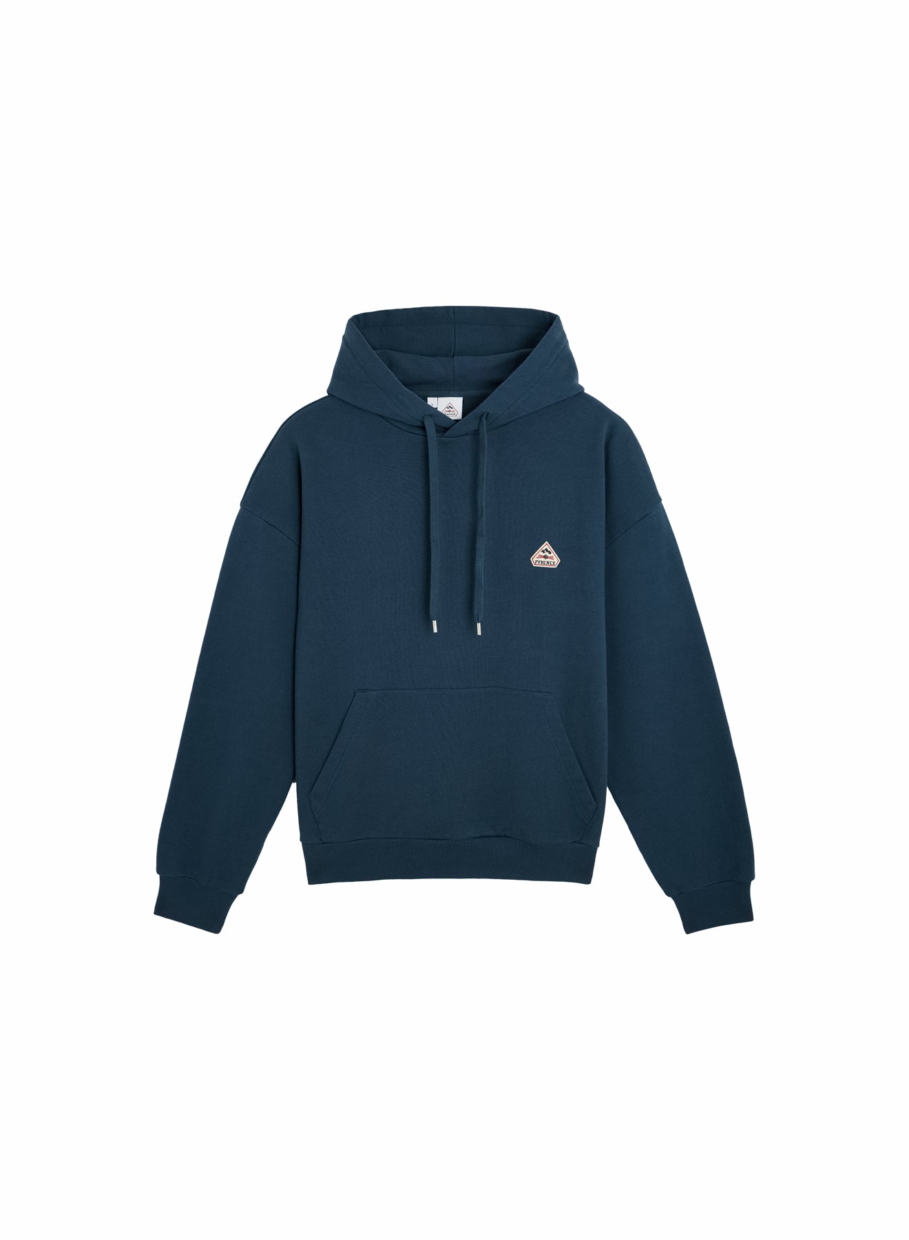 Sweat à capuche unisexe en coton bio Pyrenex Journey bleu azur