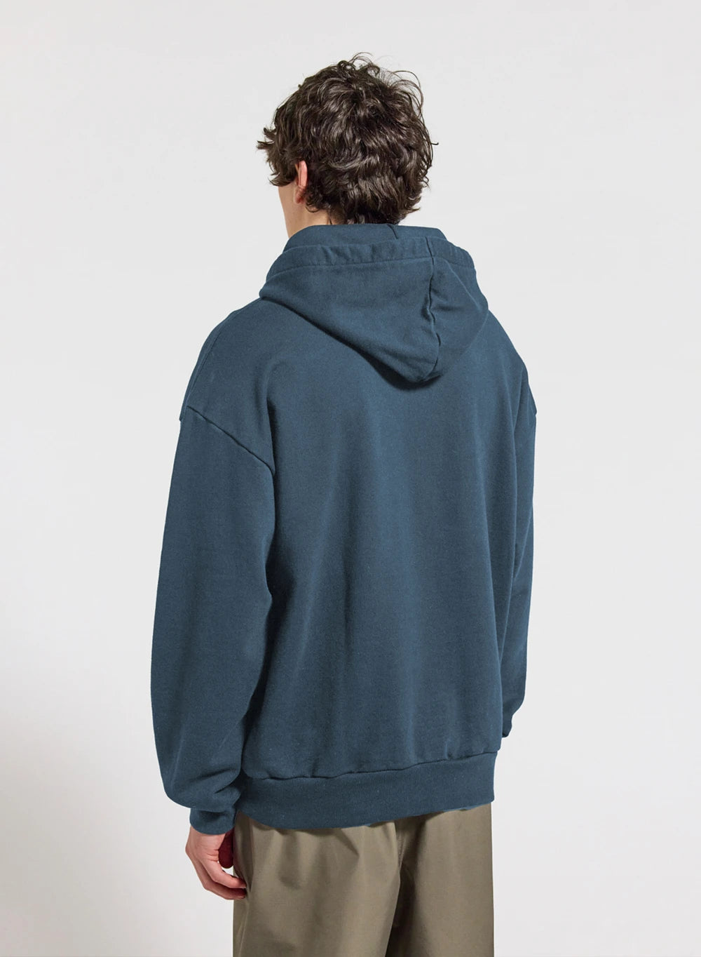 Sweat à capuche homme en coton bio Pyrenex Journey bleu azur