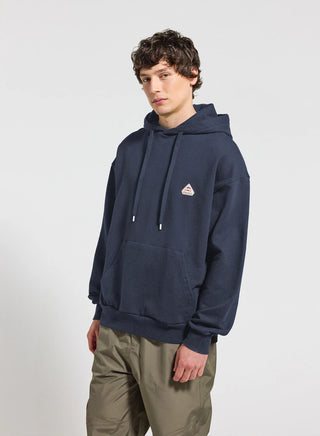 Unisex organic cotton hoodie Pyrenex Journey navy blue