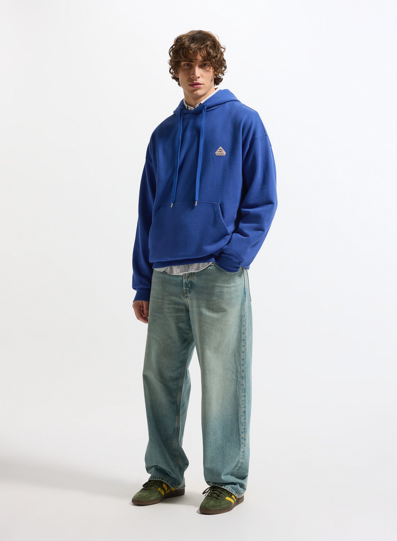 Pyrenex Journey unisex hoodie in midnight blue organic cotton-5