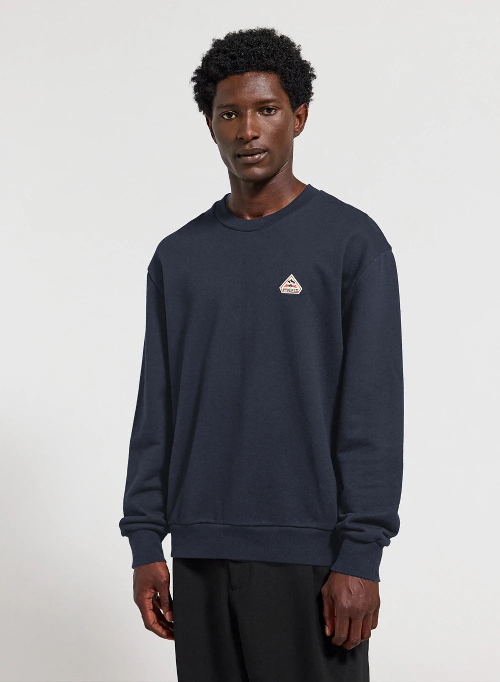 Unisex-Rundhals-Sweatshirt aus Bio-Baumwolle Pyrenex Phase Marineblau-1