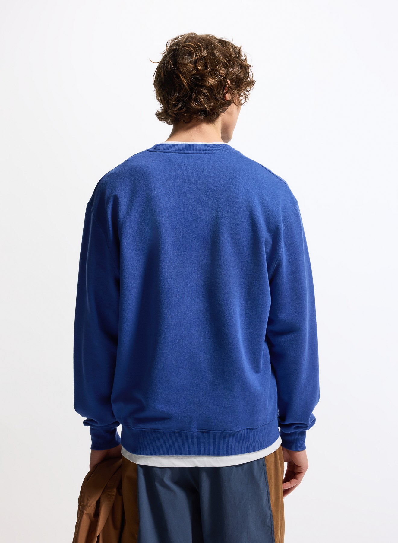 Sweat à col rond unisexe en coton bio Pyrenex Phase bleu nuit homme
