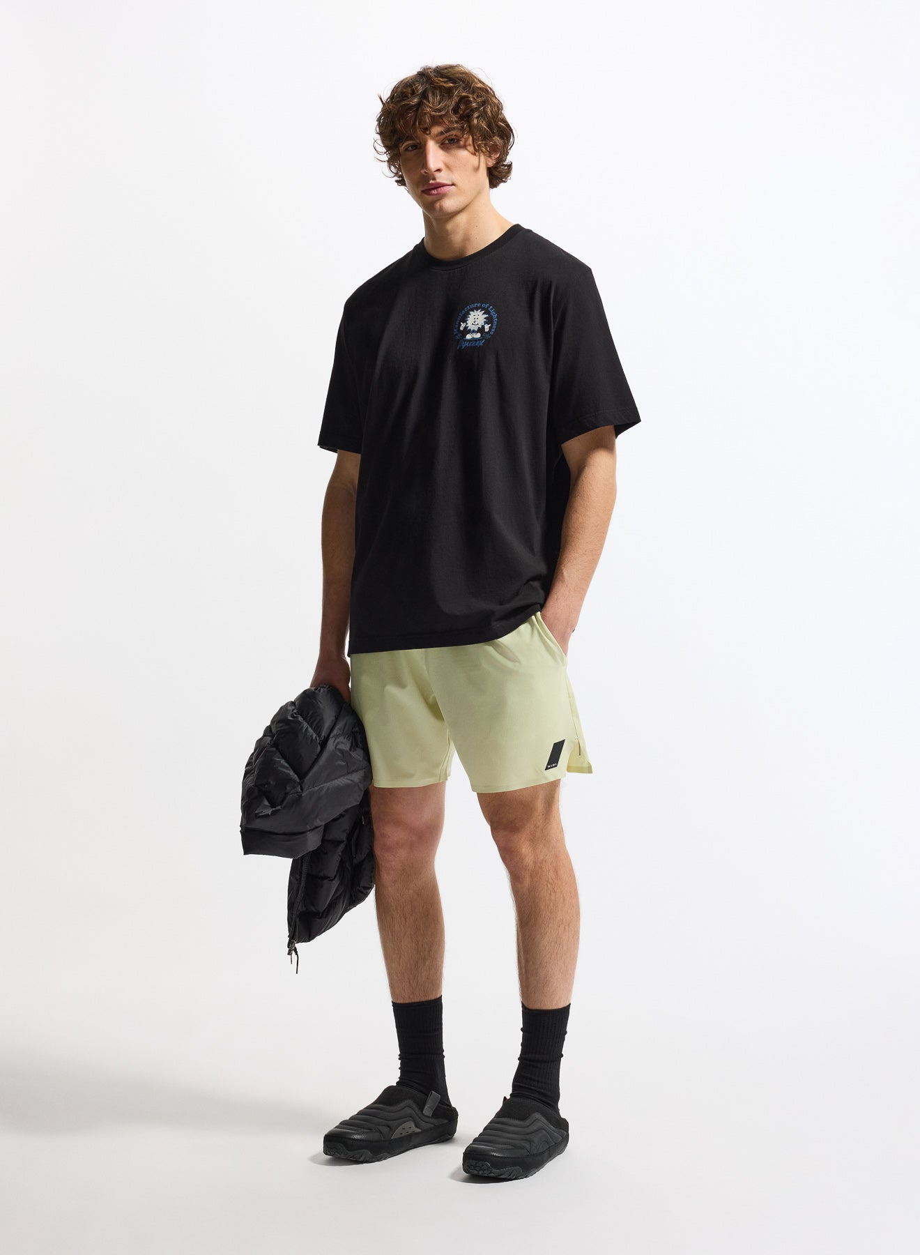 T-shirt homme en coton biologique Pyrenex Mfg Tee noir