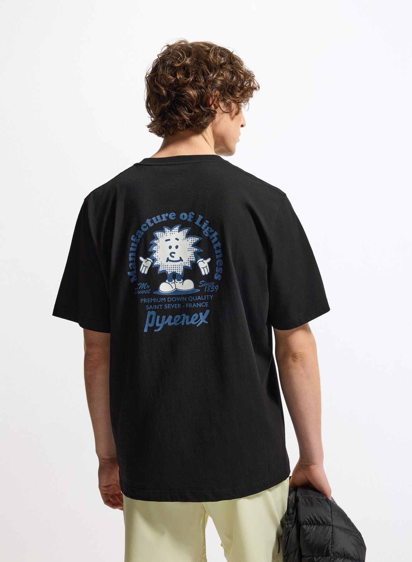 Pyrenex Mfg Tee Schwarzes Unisex-T-Shirt aus Bio-Baumwolle-6