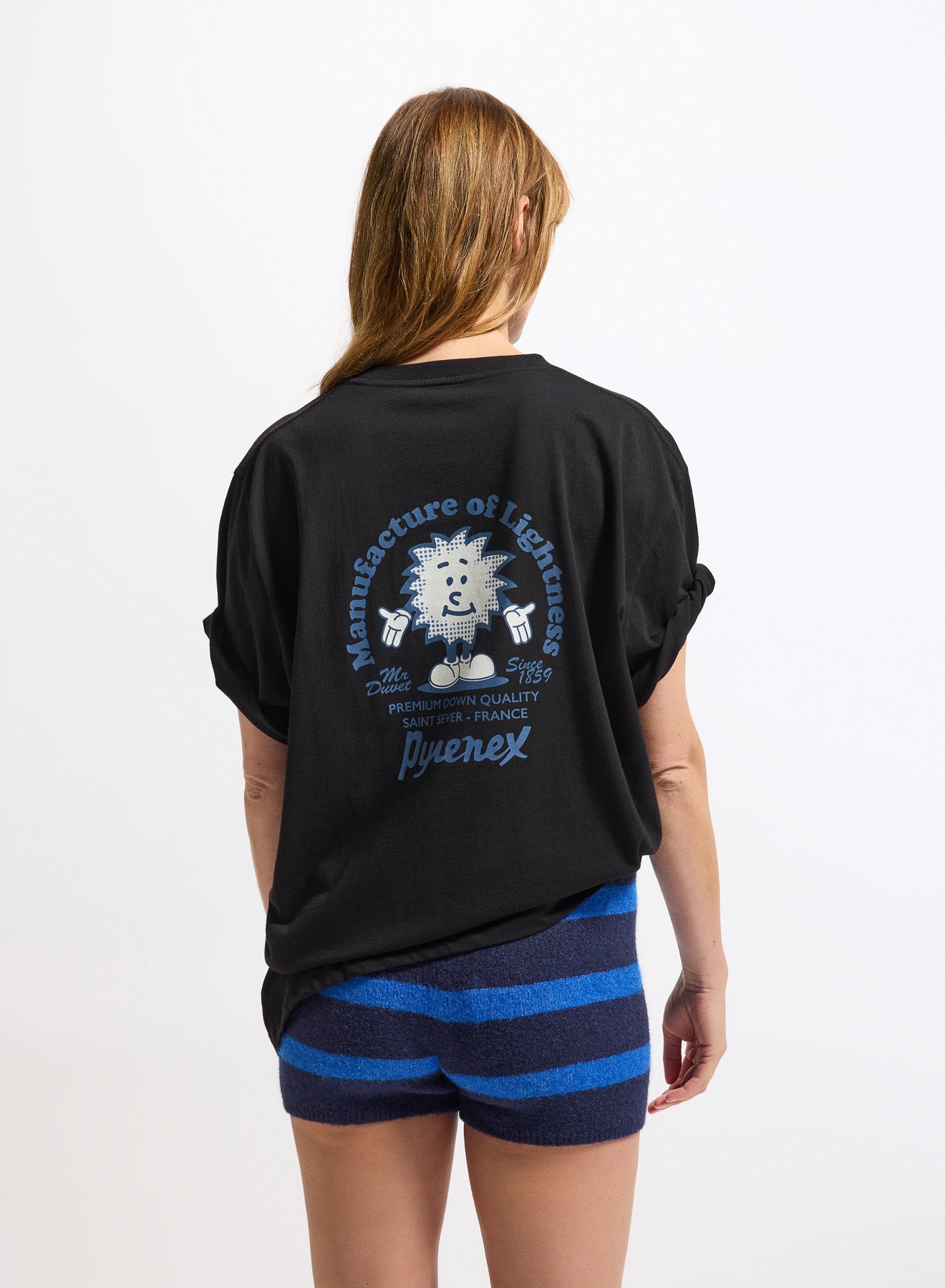 Pyrenex Mfg Tee Schwarzes Unisex-T-Shirt aus Bio-Baumwolle-5