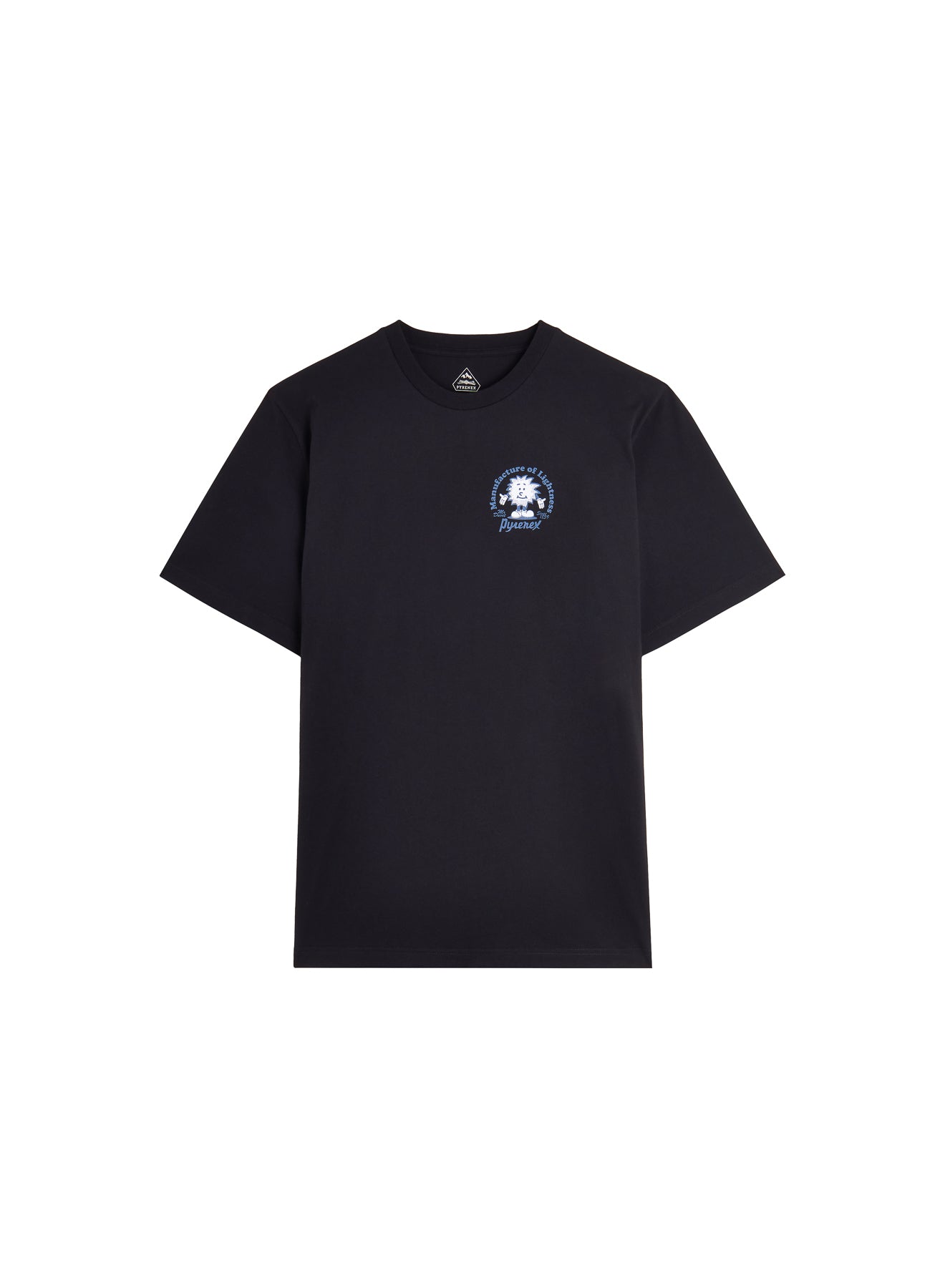 T-shirt unisexe en coton biologique Pyrenex Mfg Tee noir