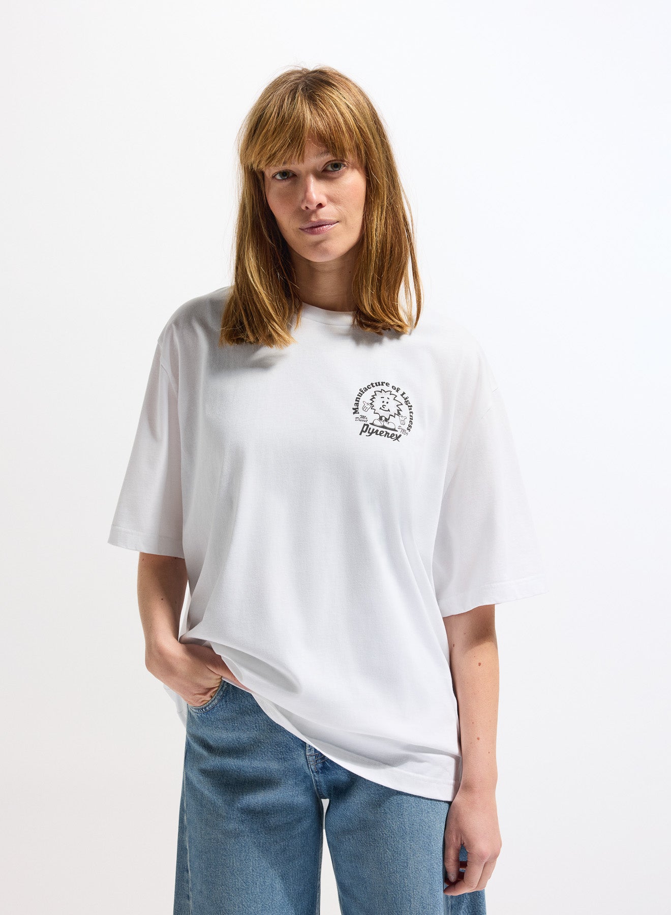 Pyrenex Mfg Tee – Weißes Unisex-T-Shirt aus Bio-Baumwolle-2