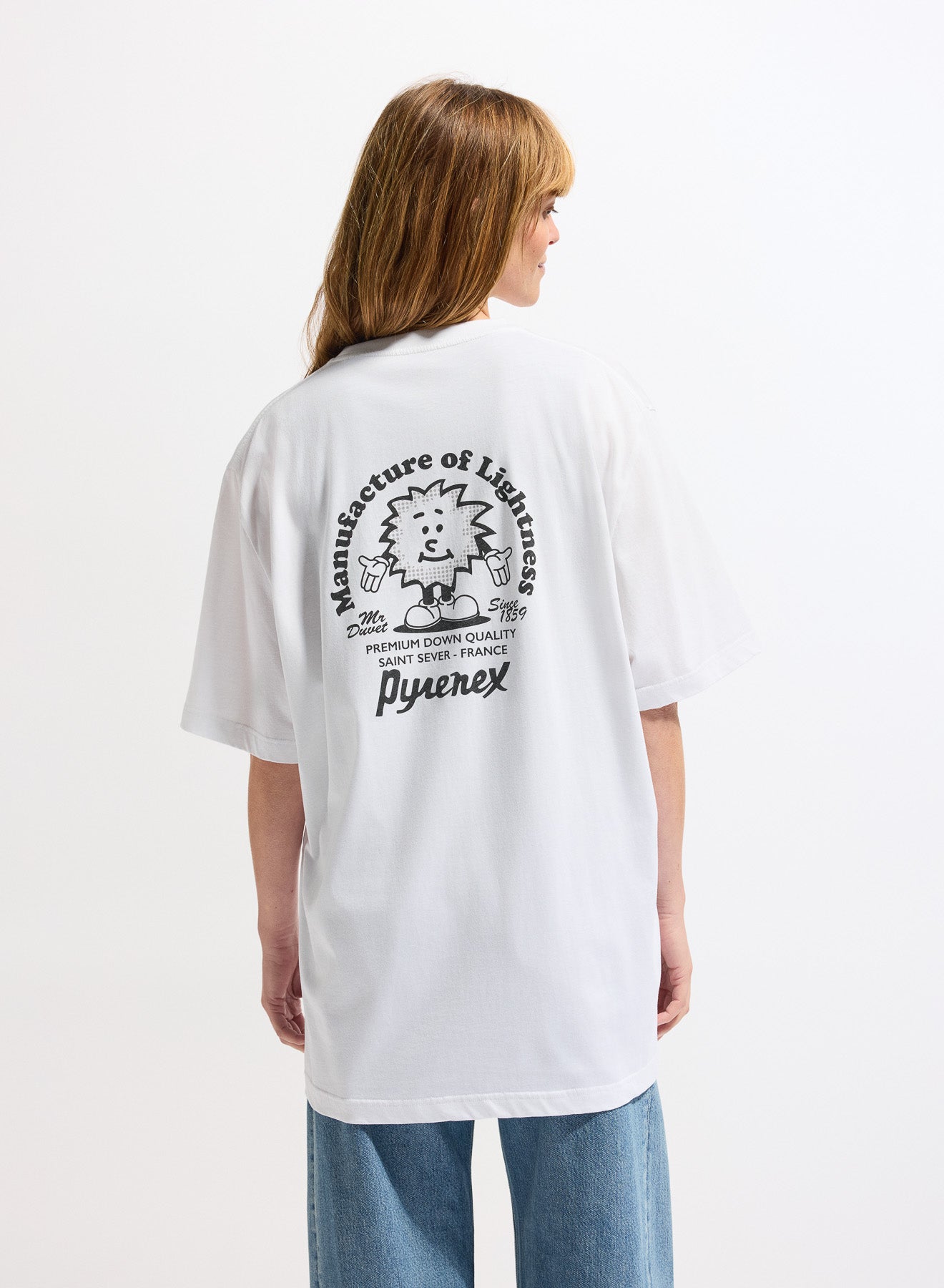 T-shirt femme en coton biologique Pyrenex Mfg Tee blanc