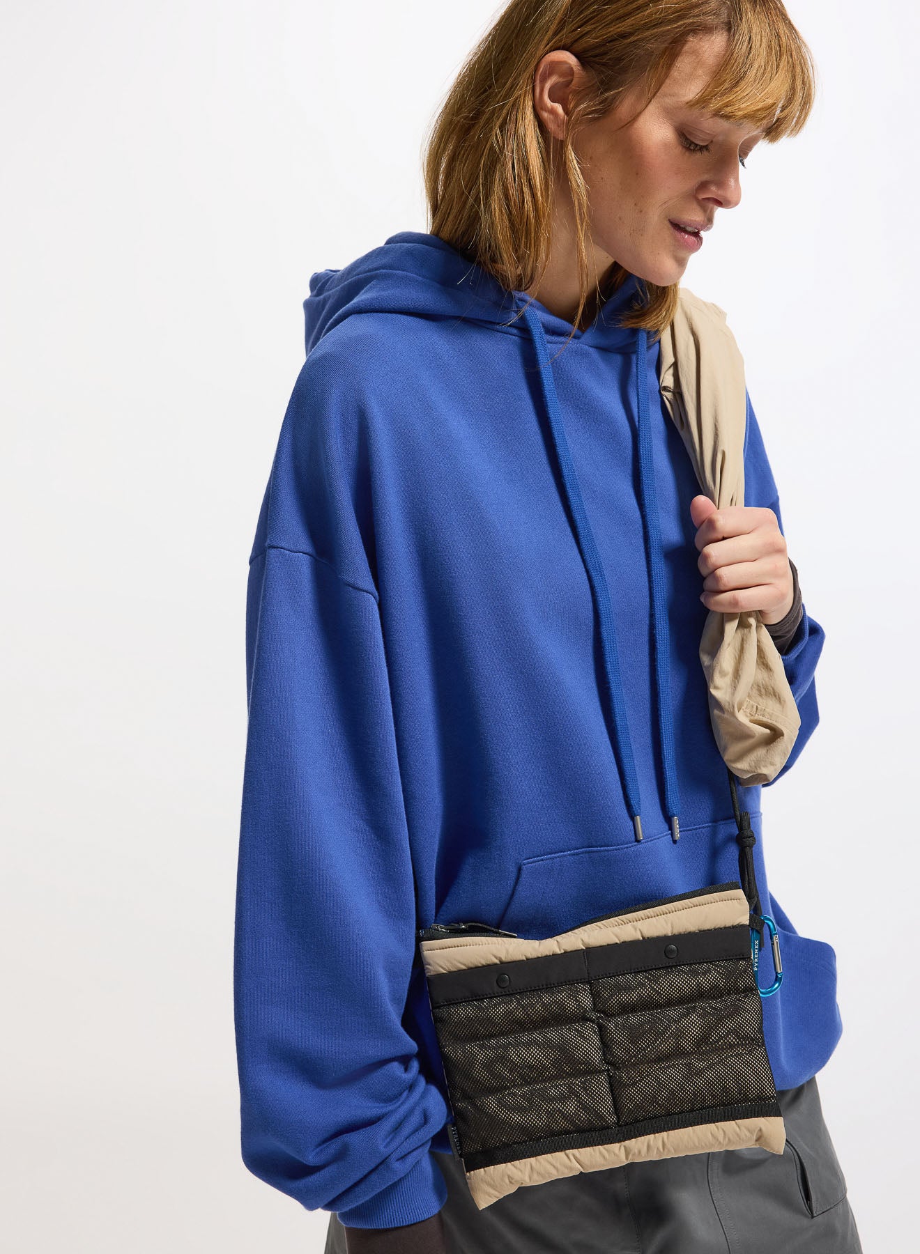 Pyrenex Spinelle beige quilted shoulder bag