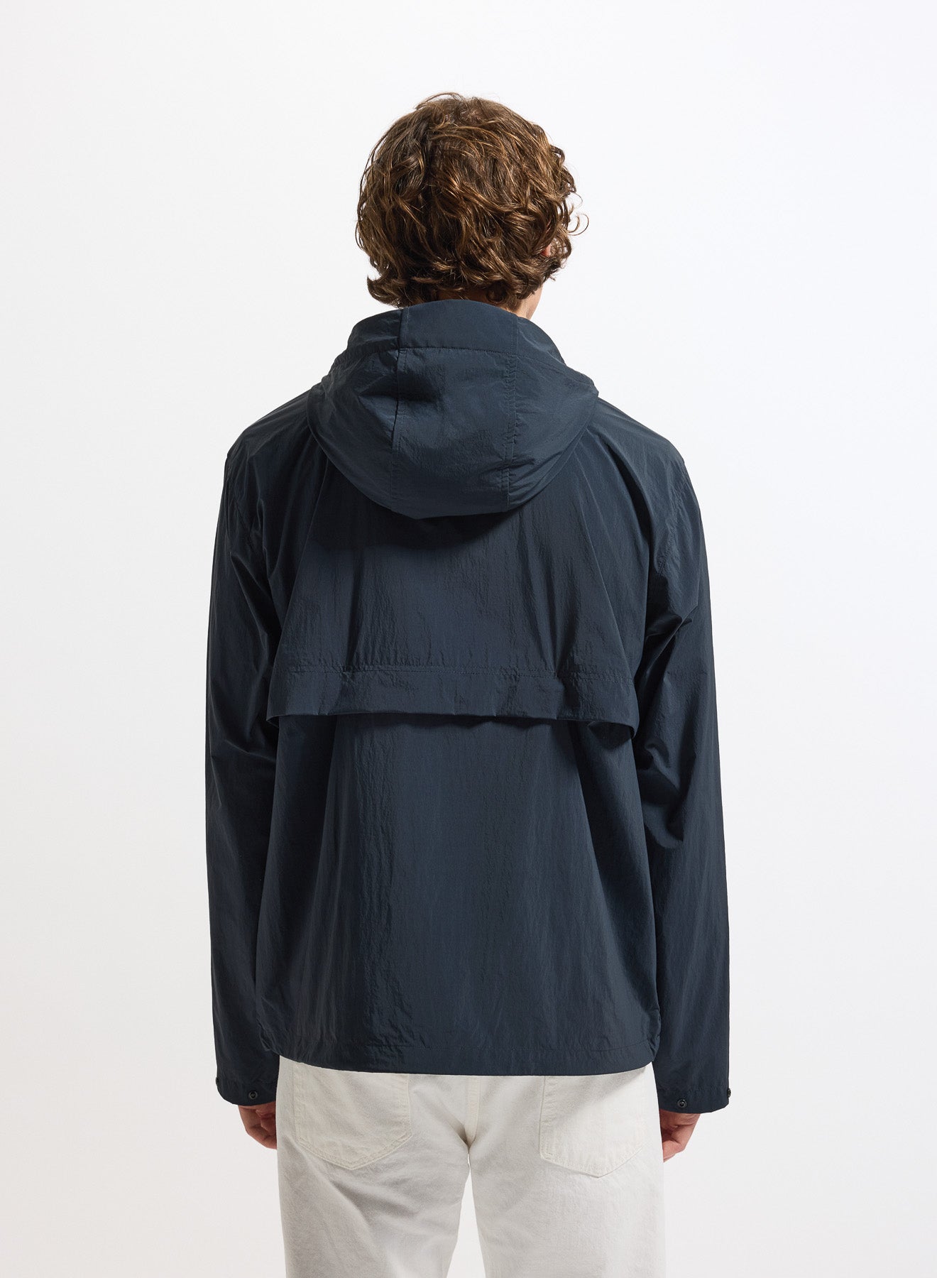 Coupe-vent unisexe à capuche Pyrenex Soulere bleu marine-8