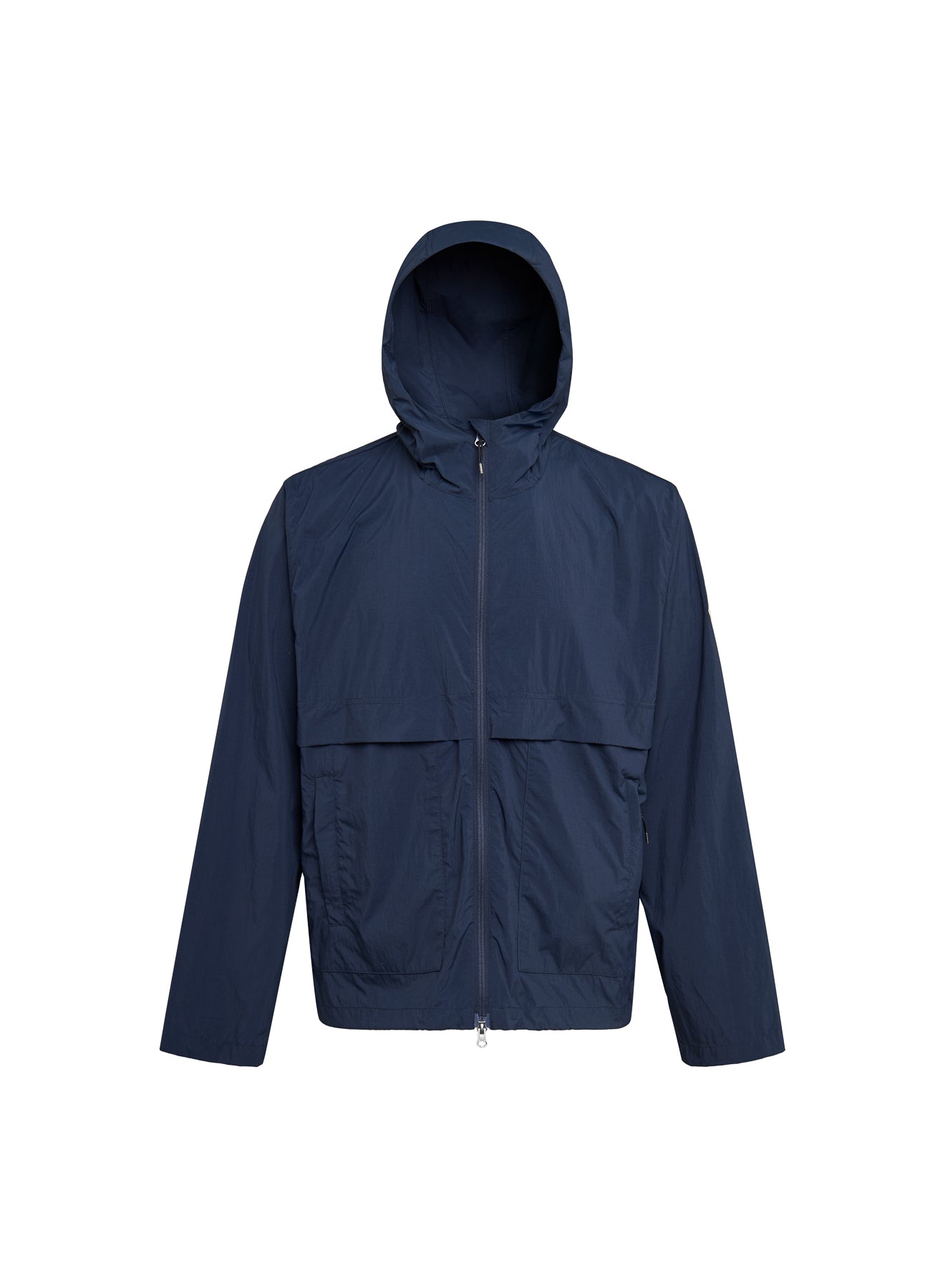 Coupe-vent unisexe à capuche Pyrenex Soulere bleu foncé