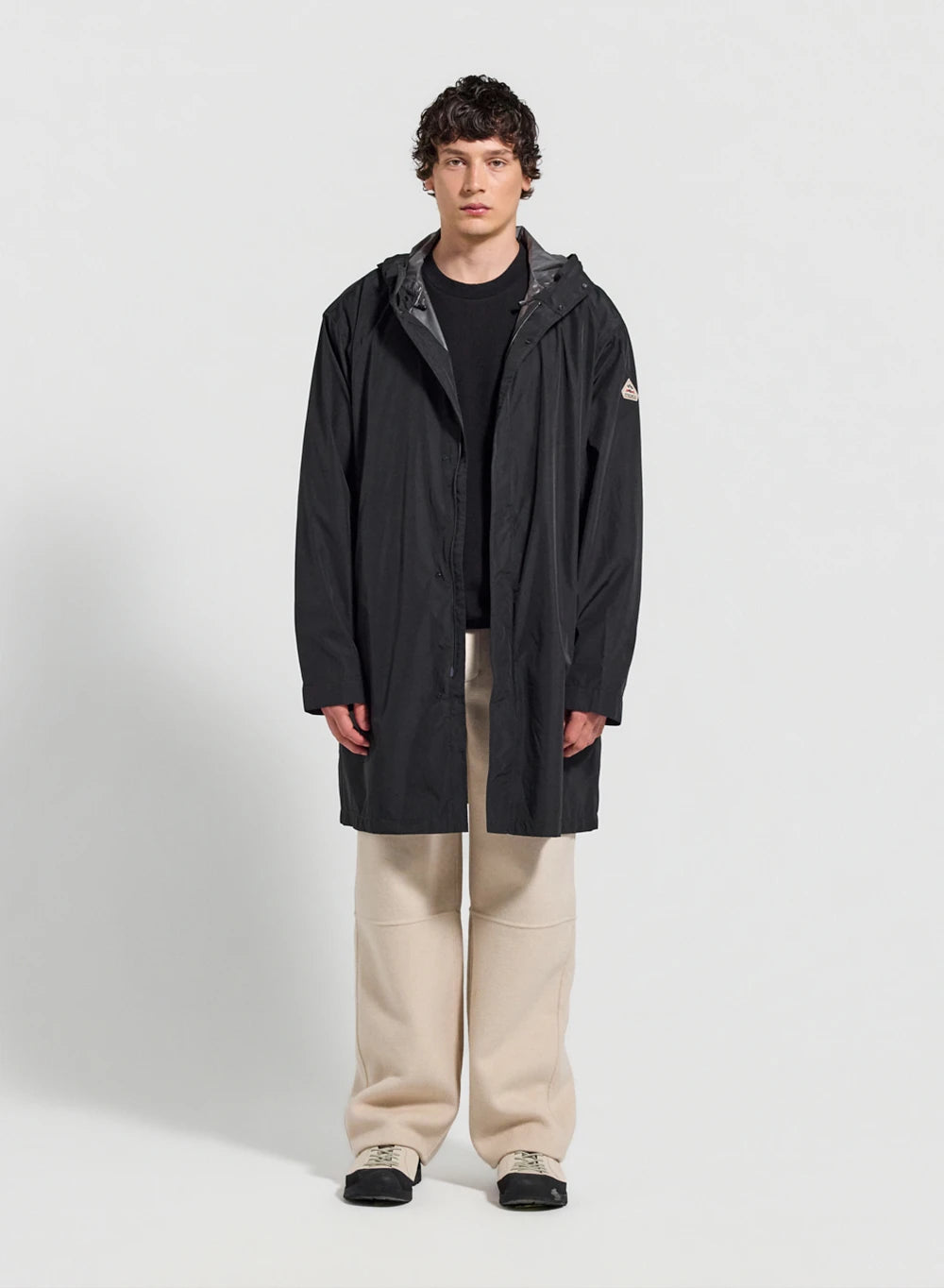 Lange wasserdichte Herren-Parka Pyrenex Eissaure schwarz