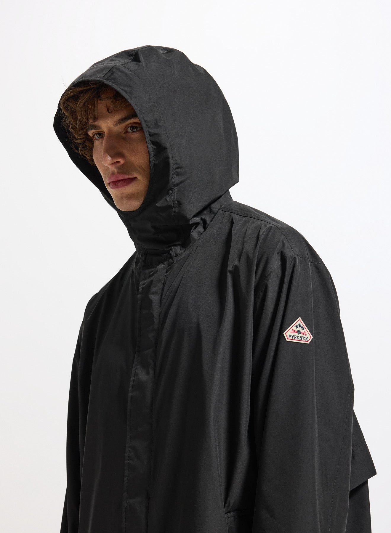 Parka longue imperméable unisexe Pyrenex Eissaure noire homme