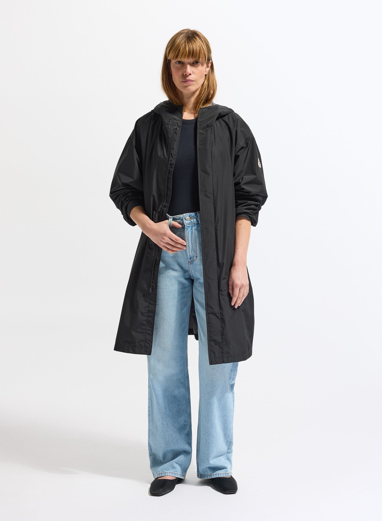 Parka longue imperméable unisexe Pyrenex Eissaure noire femme