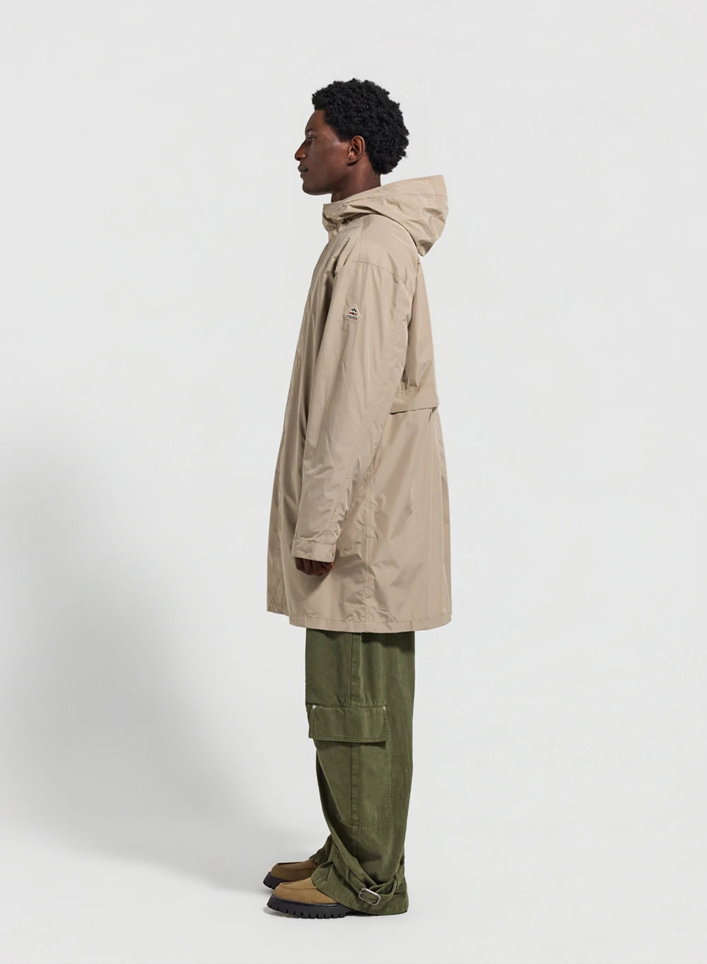 Lange wasserdichte Unisex-Parka Pyrenex Eissaure hellbeige-3