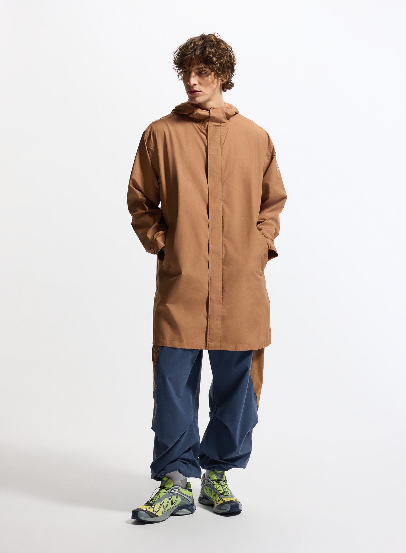 Parka longue imperméable unisexe Pyrenex Eissaure marron-1