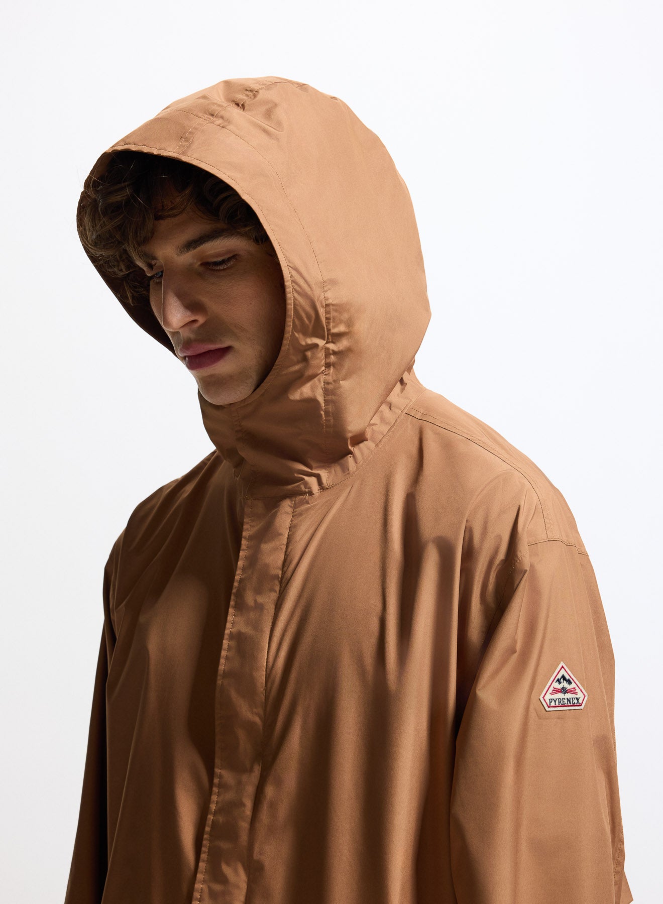 Parka longue imperméable unisexe Pyrenex Eissaure marron-10