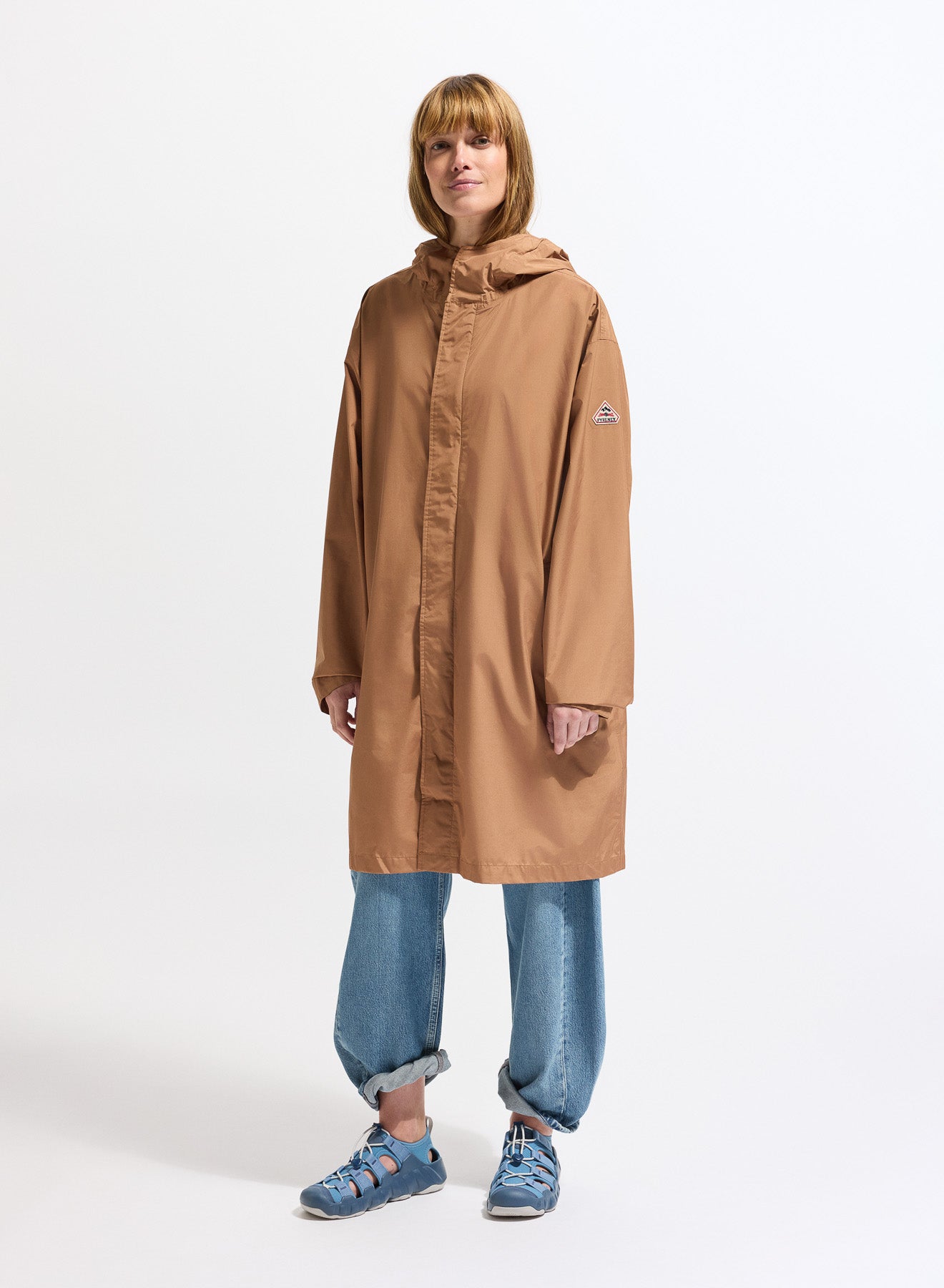 Parka longue imperméable unisexe Pyrenex Eissaure marron-3