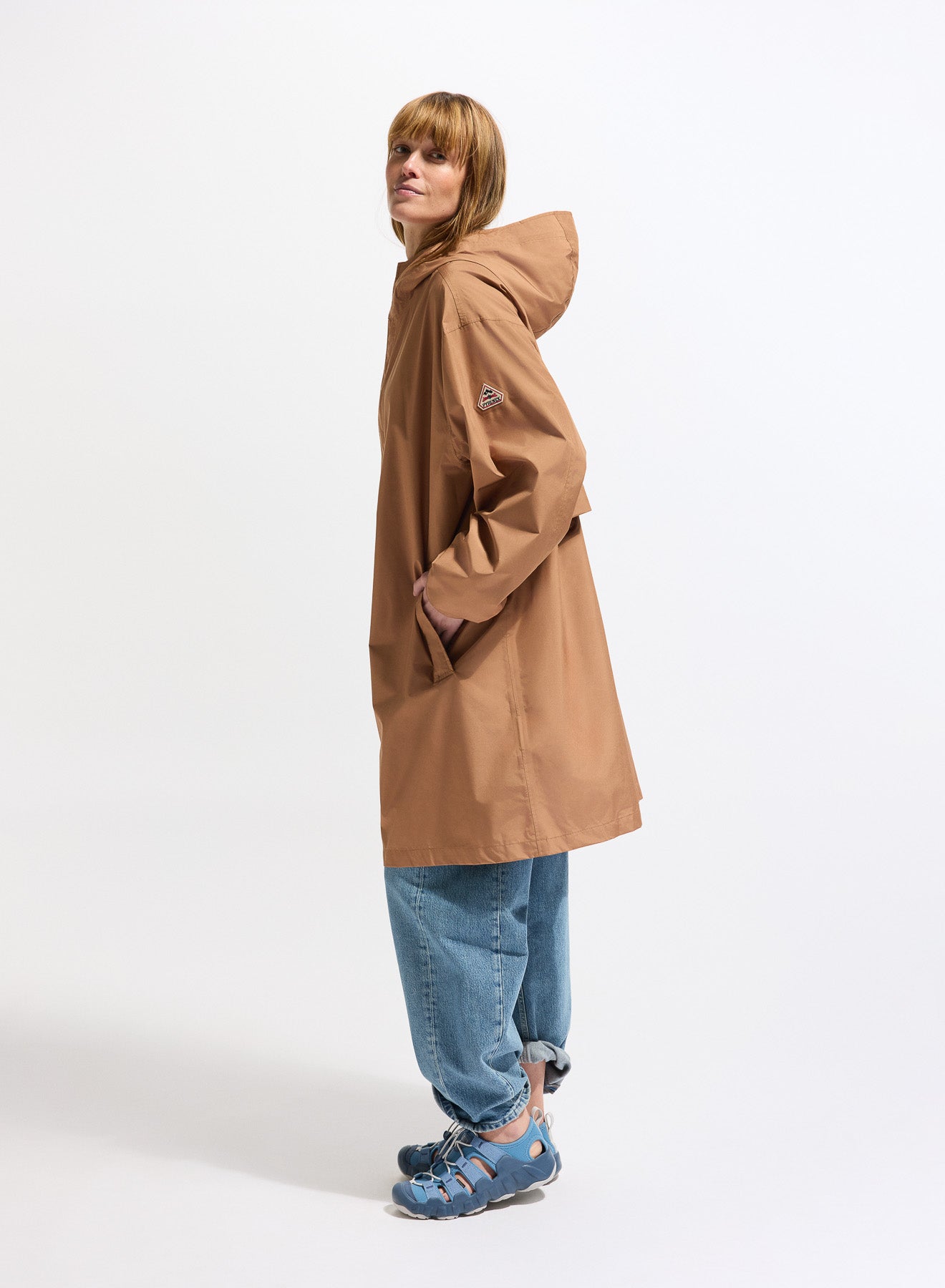 Parka longue imperméable unisexe Pyrenex Eissaure marron-5