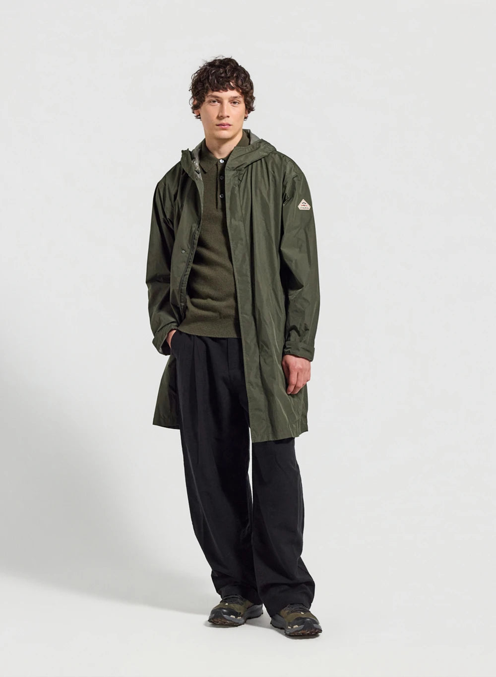 Parka longue imperméable homme Pyrenex Eissaure kaki