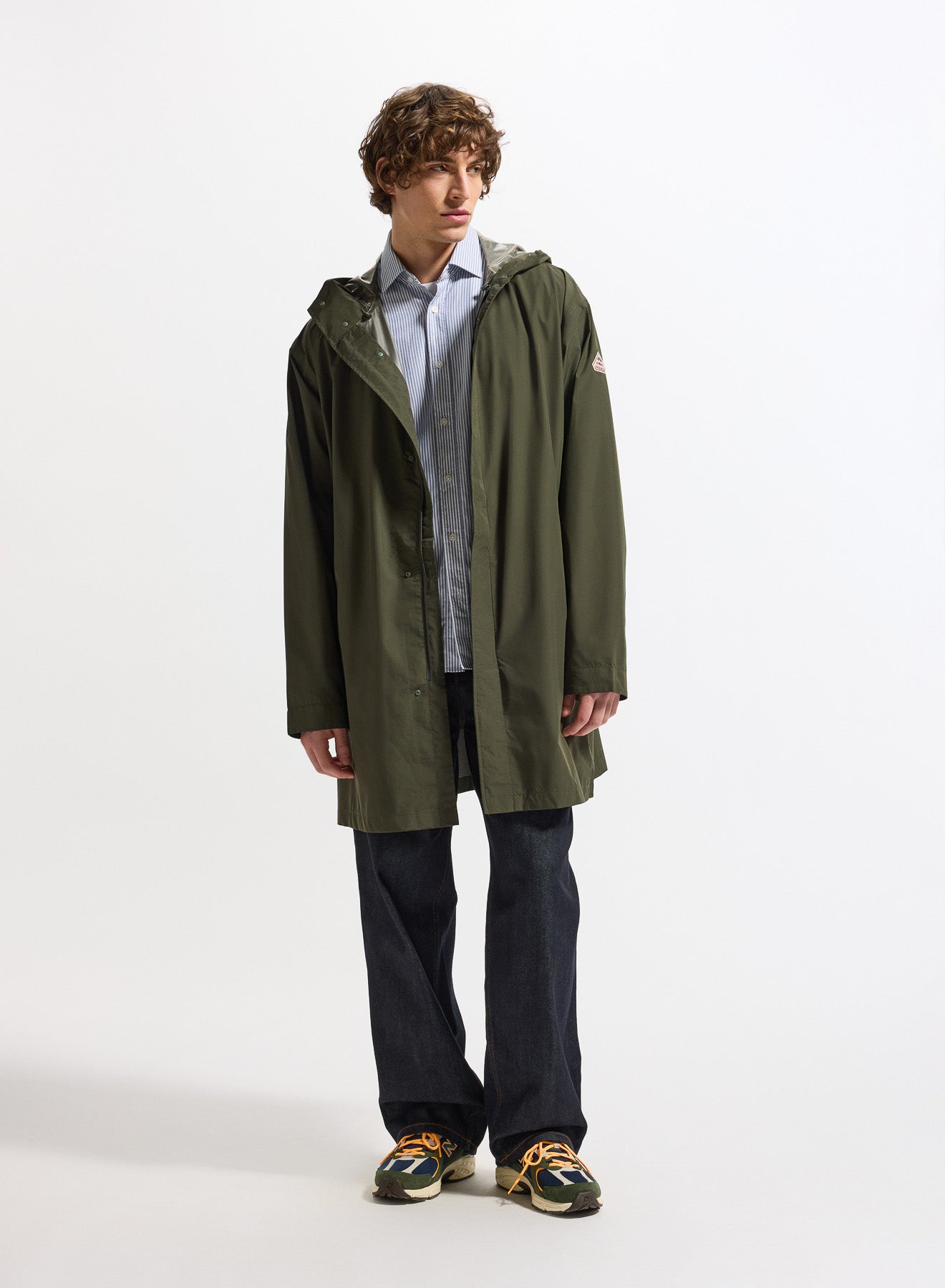 Parka longue imperméable unisexe Pyrenex Eissaure kaki-1