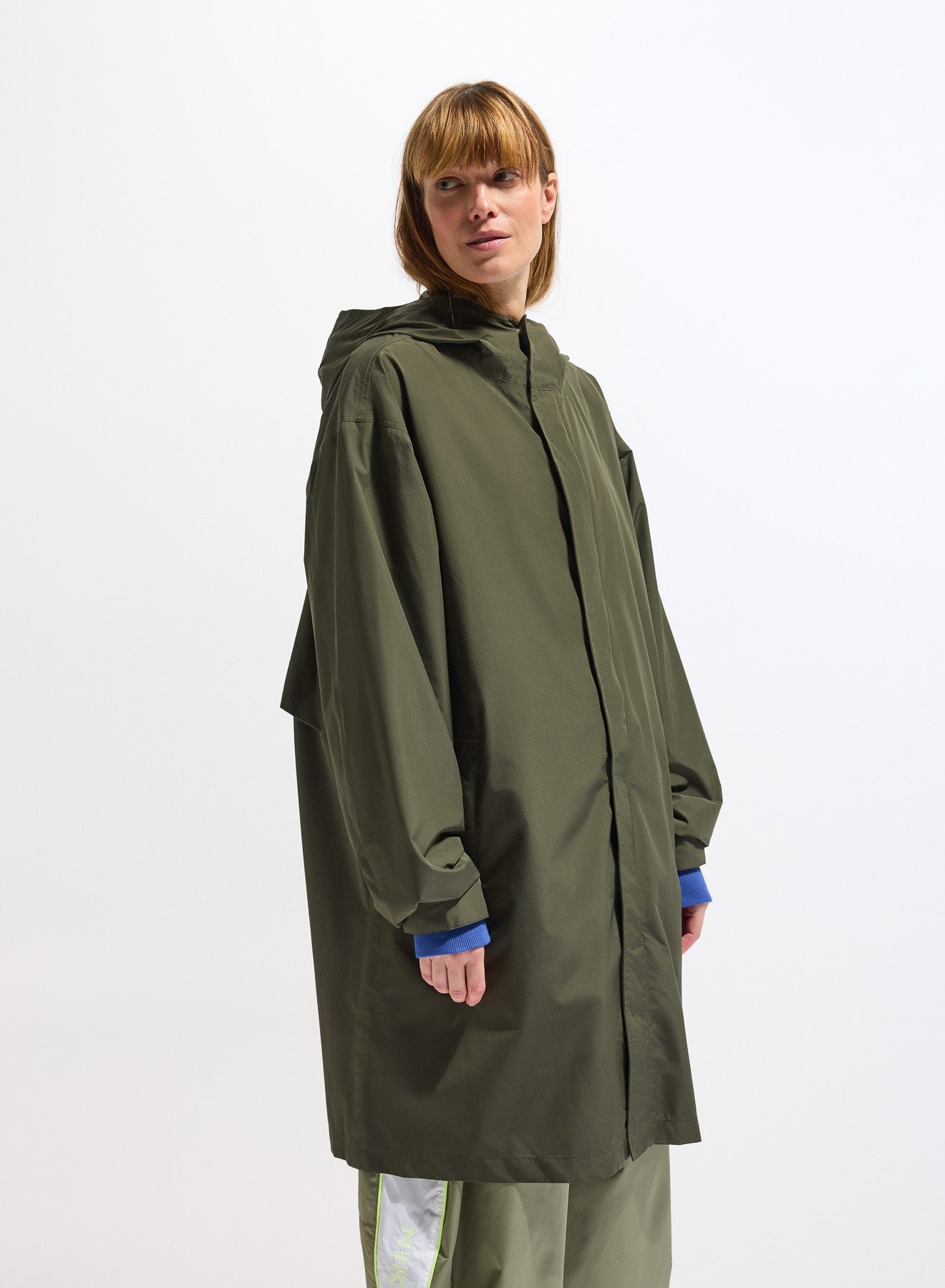 Parka longue imperméable unisexe Pyrenex Eissaure kaki-6