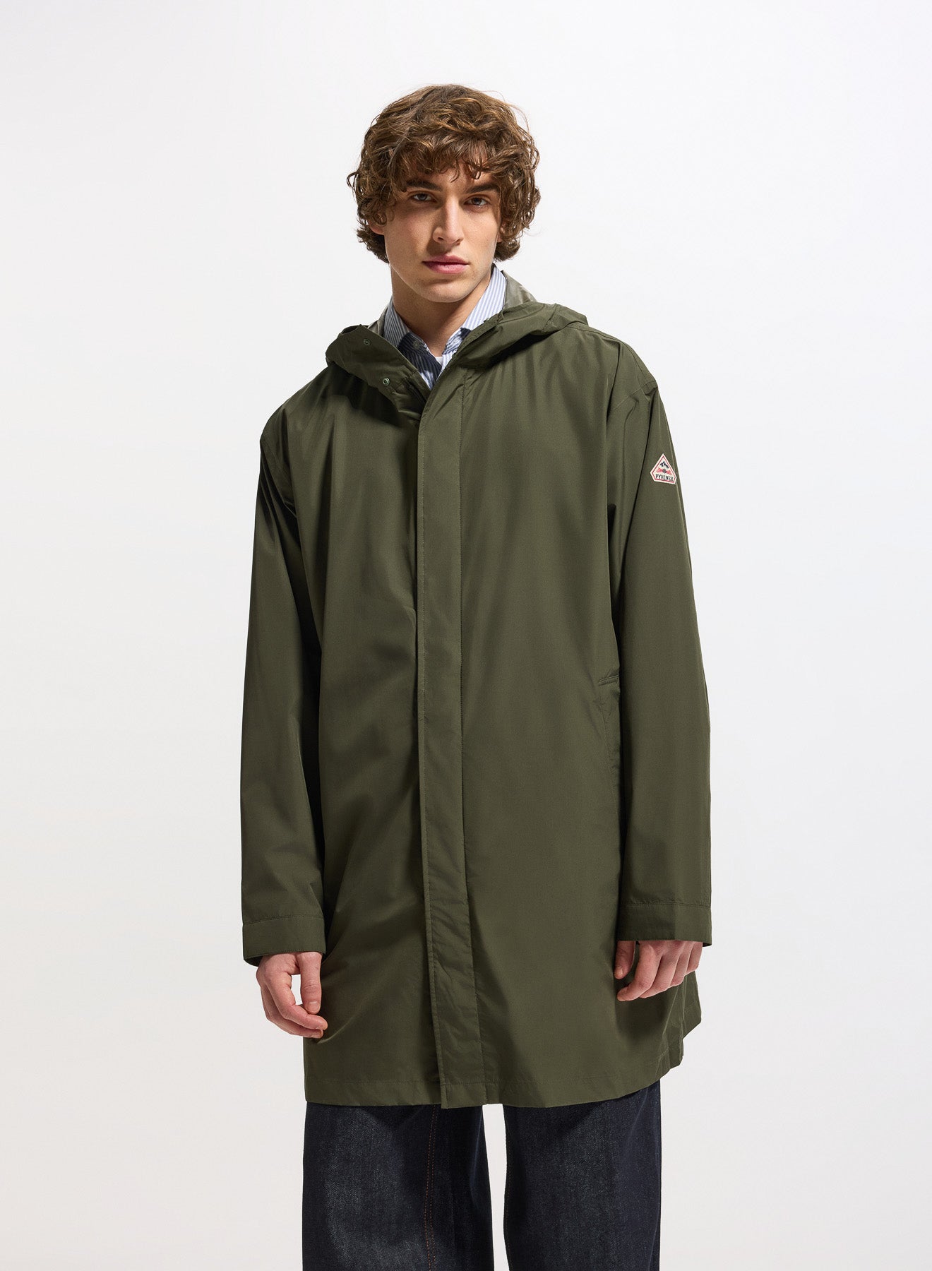Parka longue imperméable unisexe Pyrenex Eissaure kaki-4