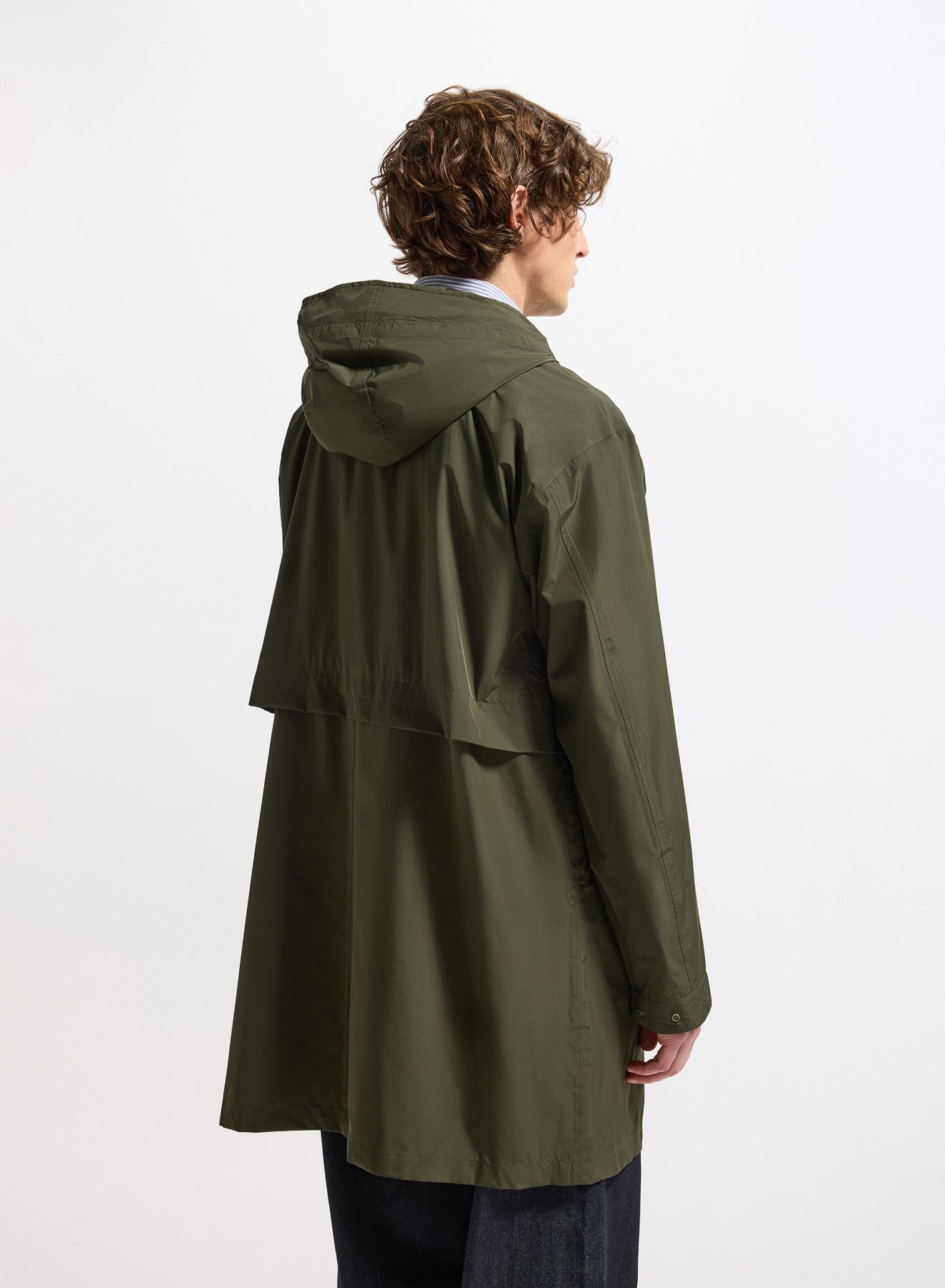 Parka longue imperméable unisexe Pyrenex Eissaure kaki-11