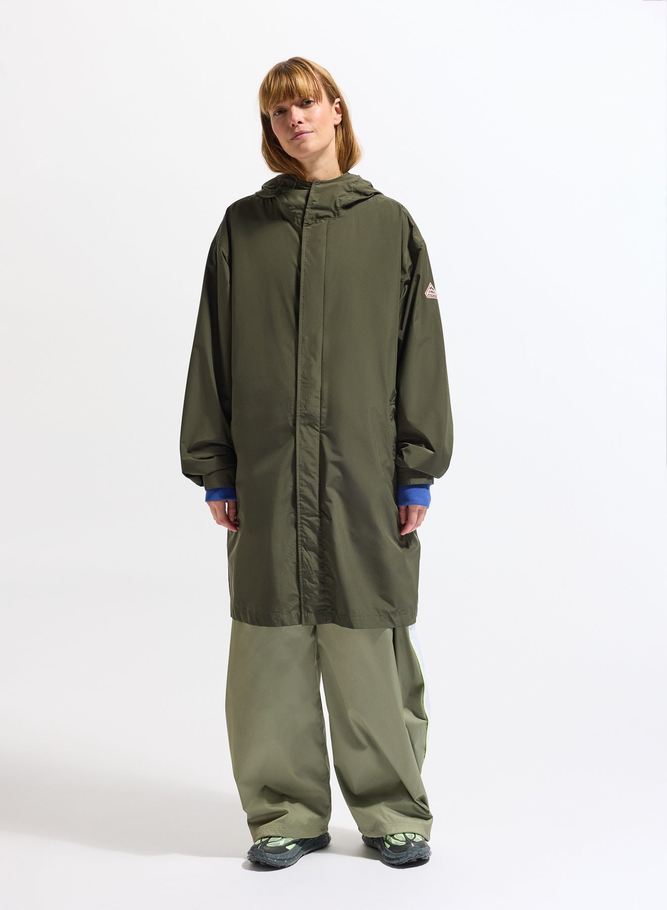Parka longue imperméable unisexe Pyrenex Eissaure kaki-5