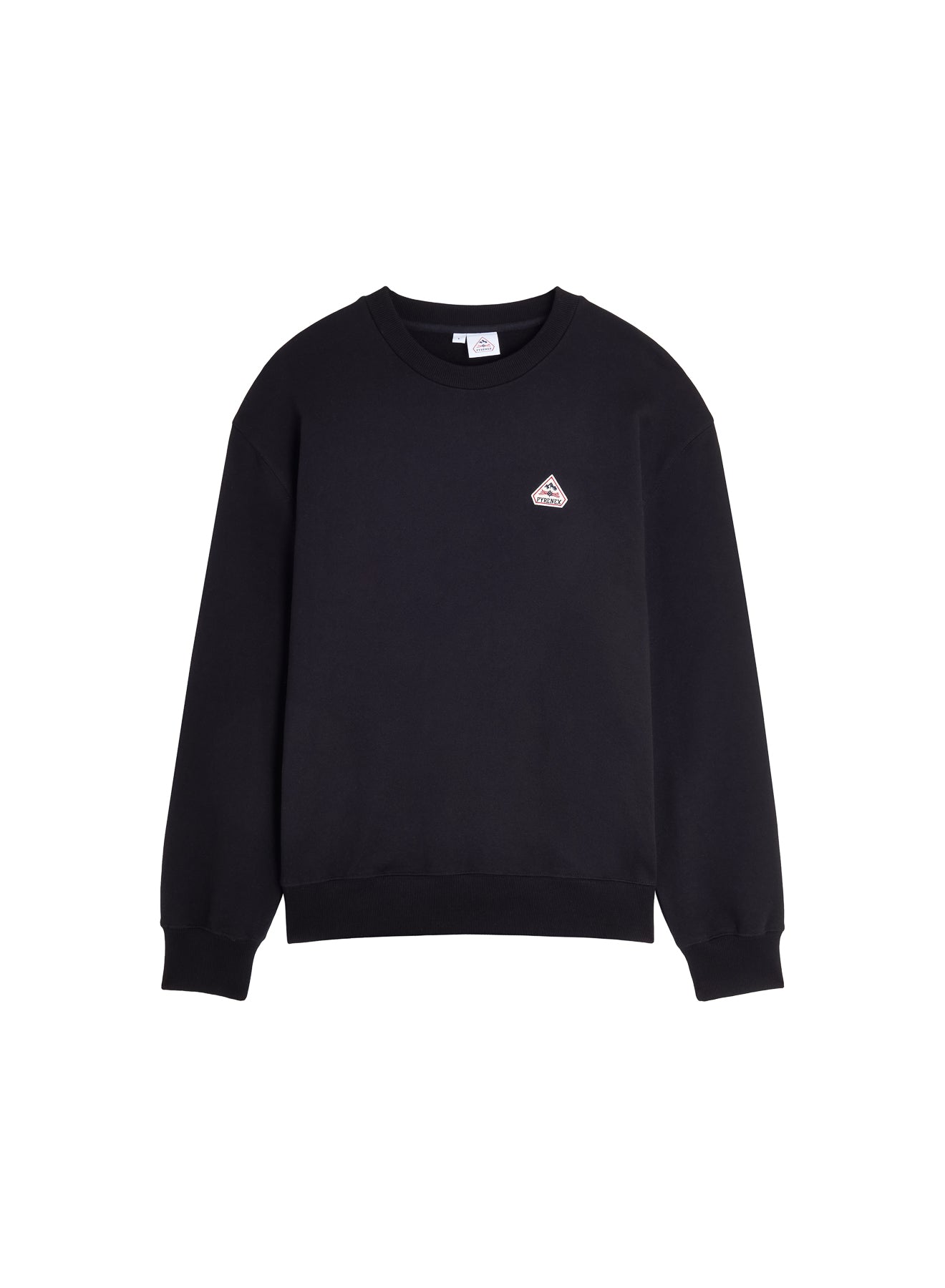 Sweat à col rond unisexe en coton bio Pyrenex Phase noir-8