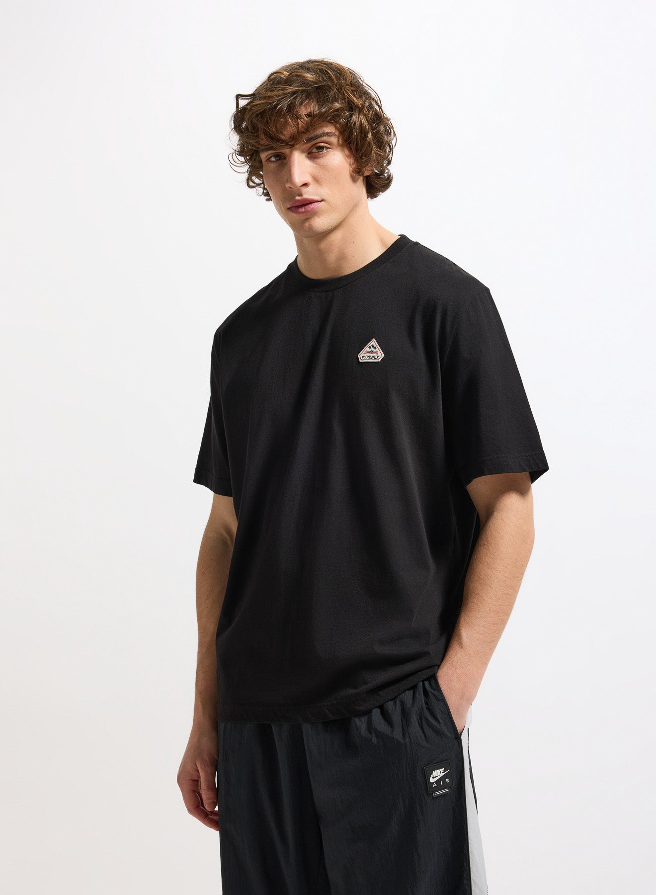 T-shirt unisexe en coton biologique Pyrenex Classic noir-2