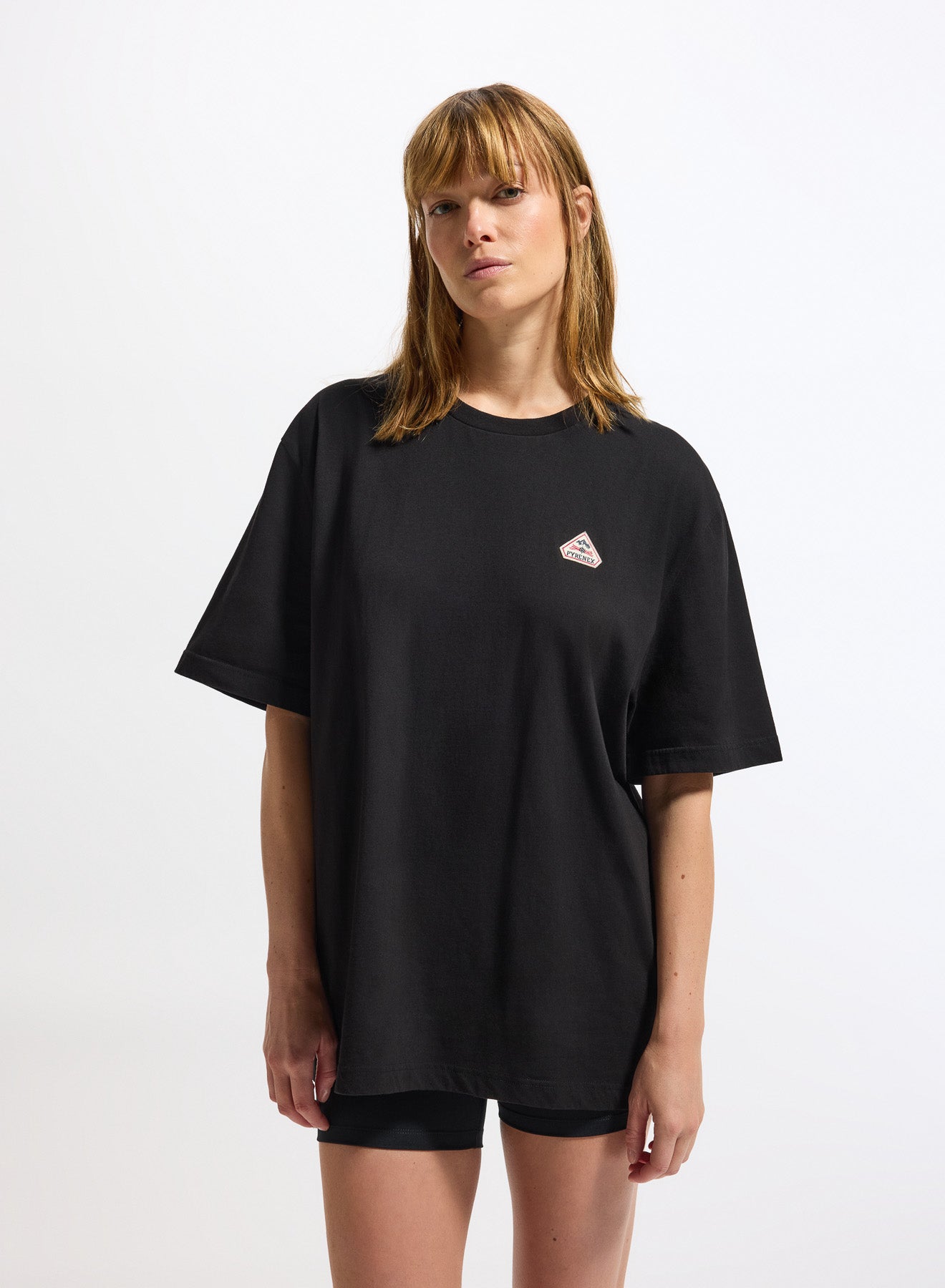 T-shirt femme en coton biologique Pyrenex Classic noir