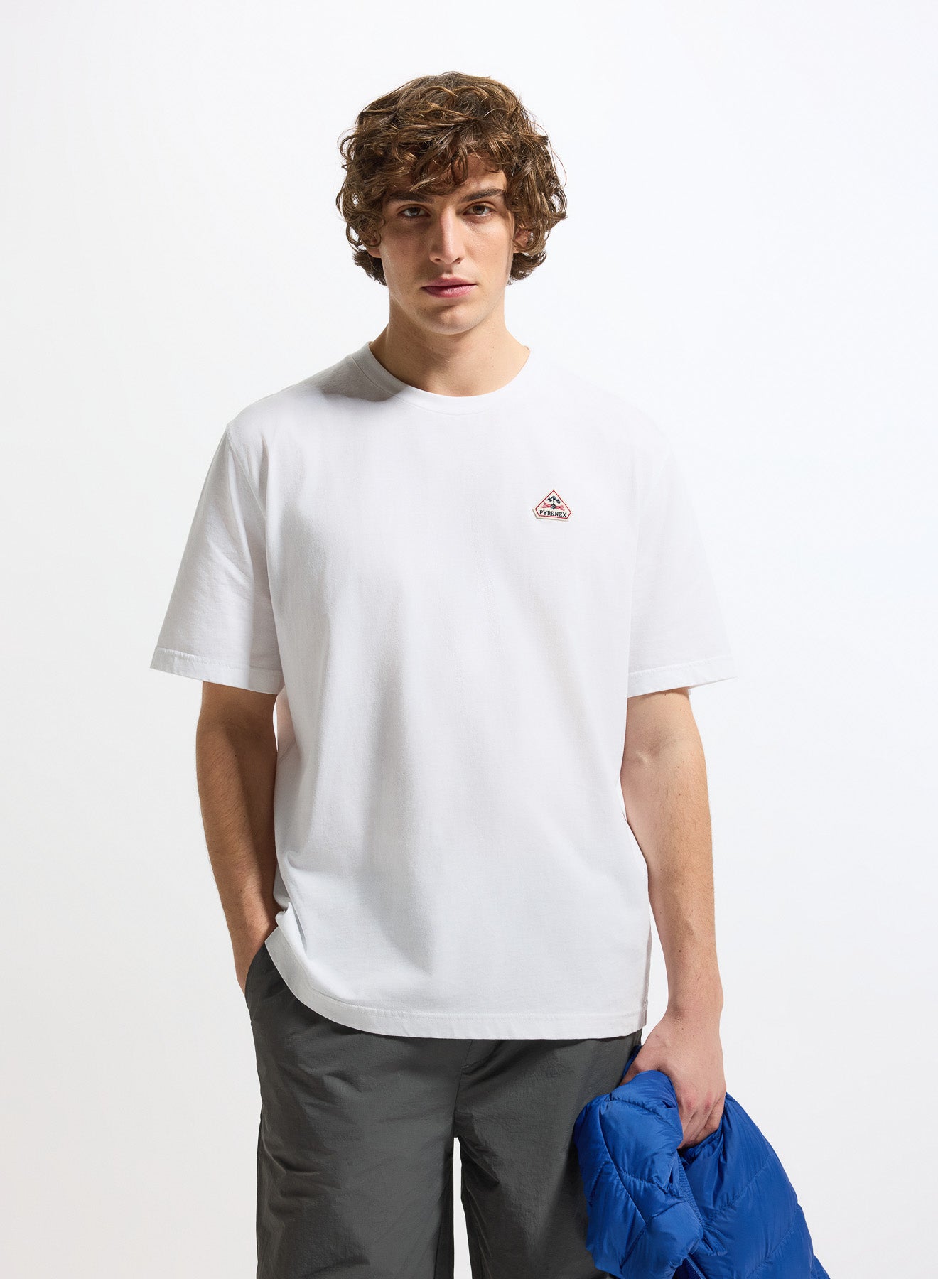 T-shirt unisexe en coton biologique Pyrenex Classic blanc-1