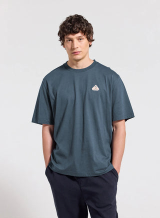T-shirt unisexe en coton biologique Pyrenex Classic bleu azur