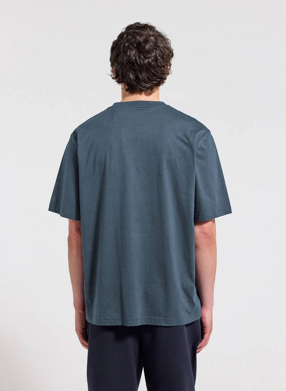 Herren-T-Shirt aus Bio-Baumwolle Pyrenex Classic azurblau