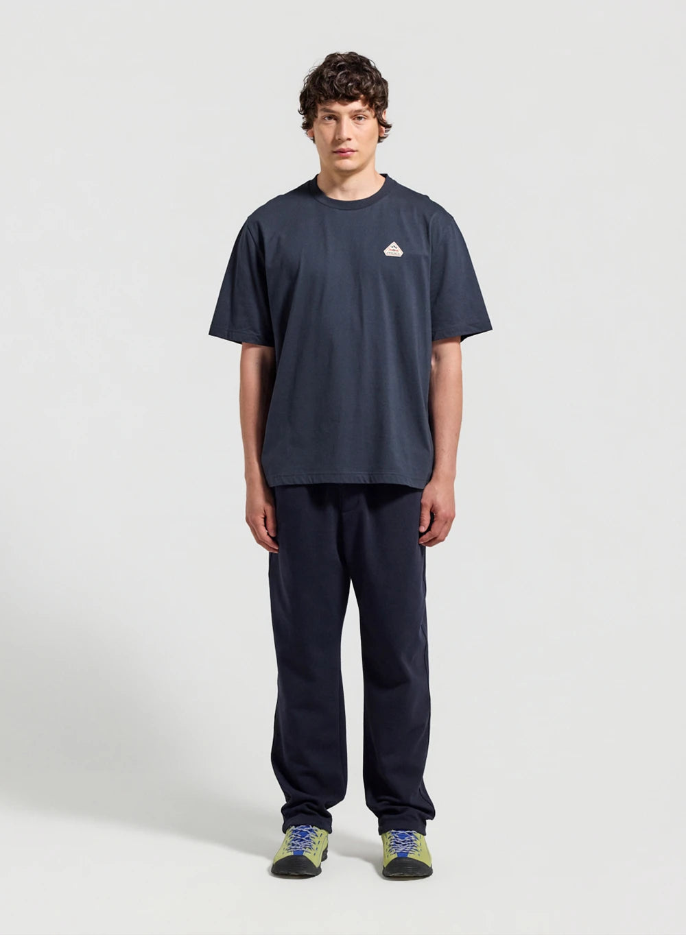 T-shirt unisexe en coton biologique Pyrenex Classic bleu marine-3