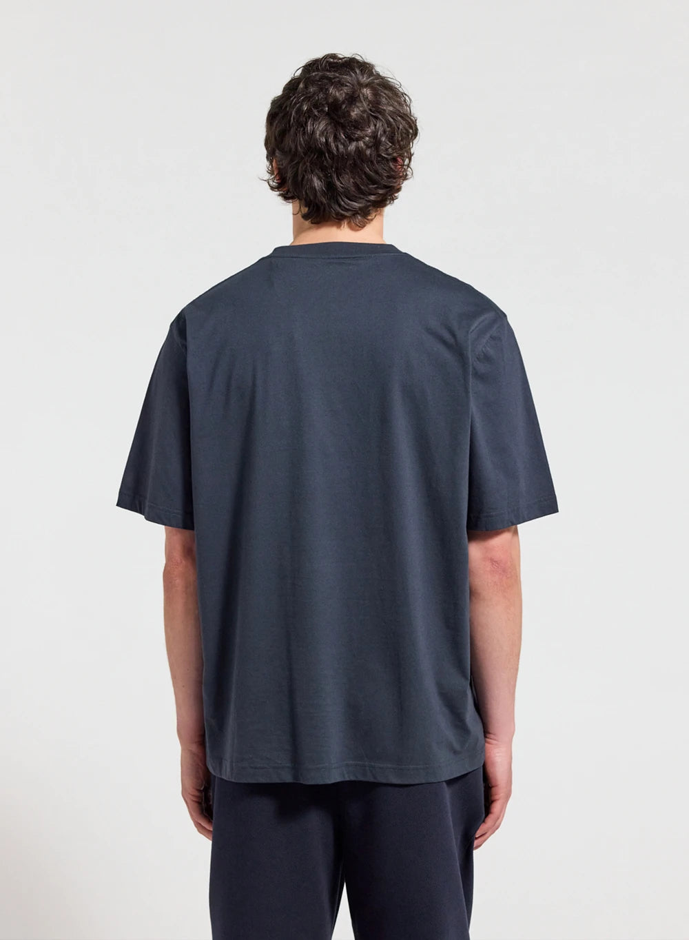T-shirt unisexe en coton biologique Pyrenex Classic bleu marine-4