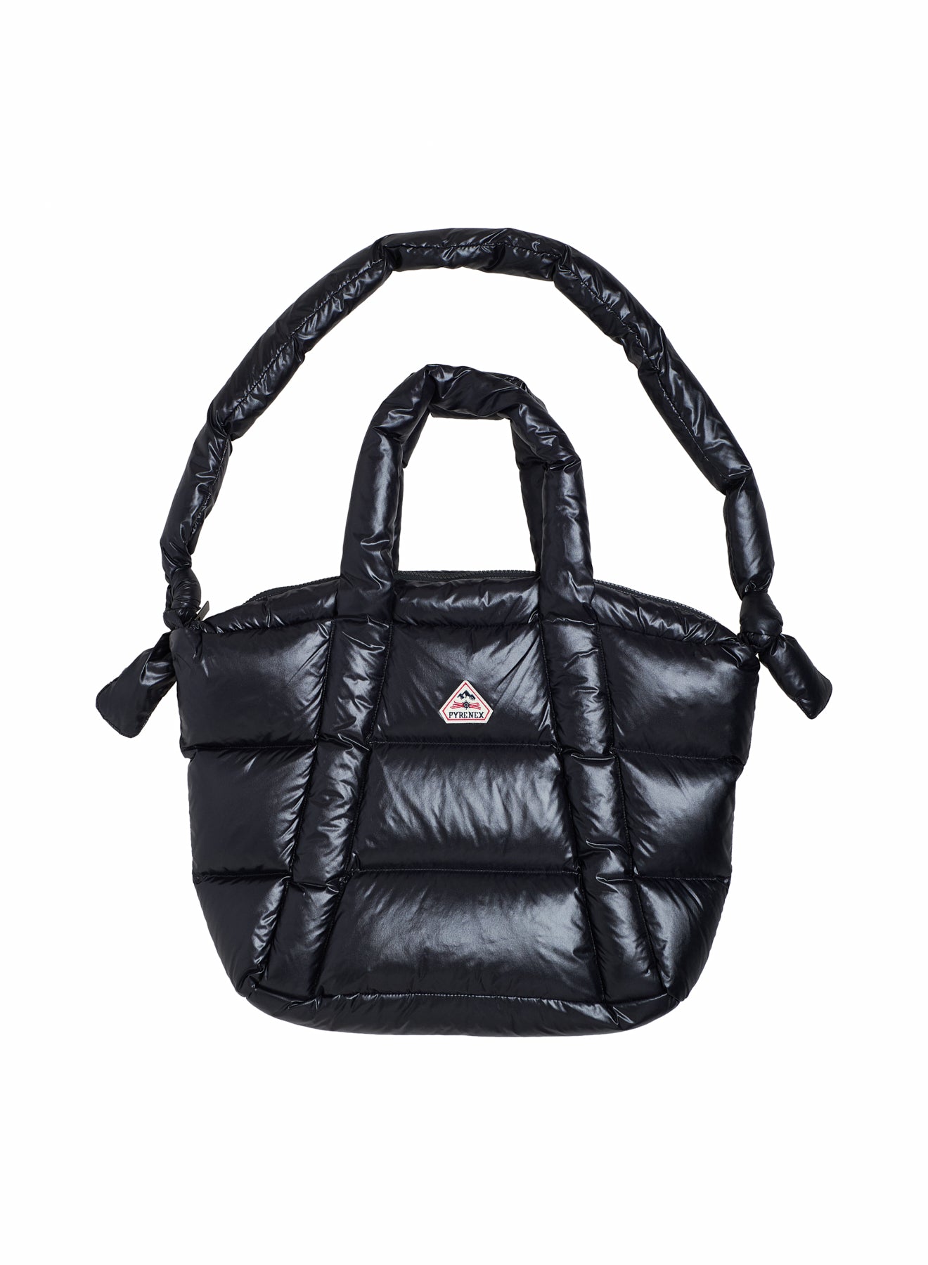 Sac cabas matelassé en duvet Hollow noir
