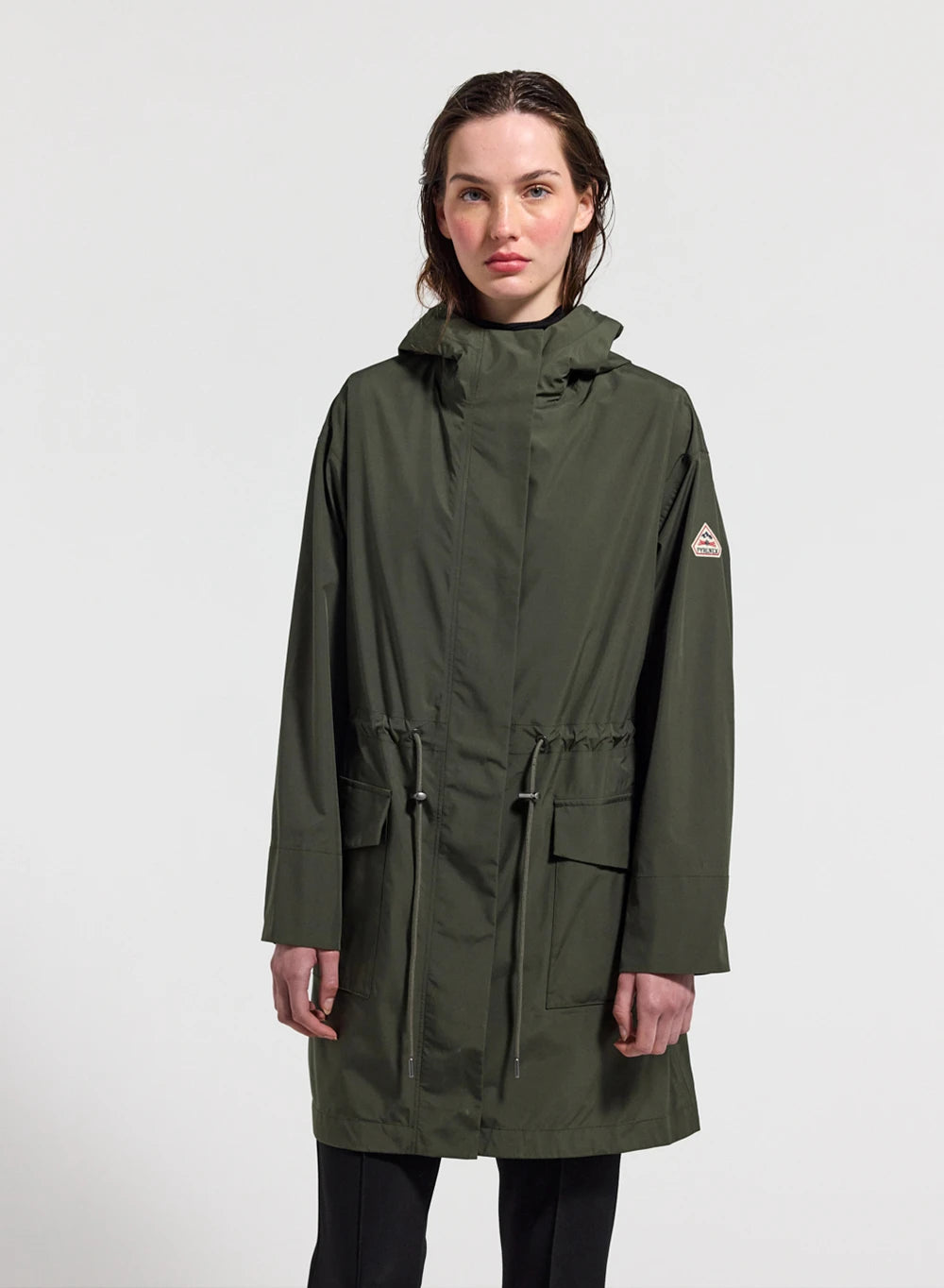 Pyrenex Grace women's raincoat, dark khaki-1