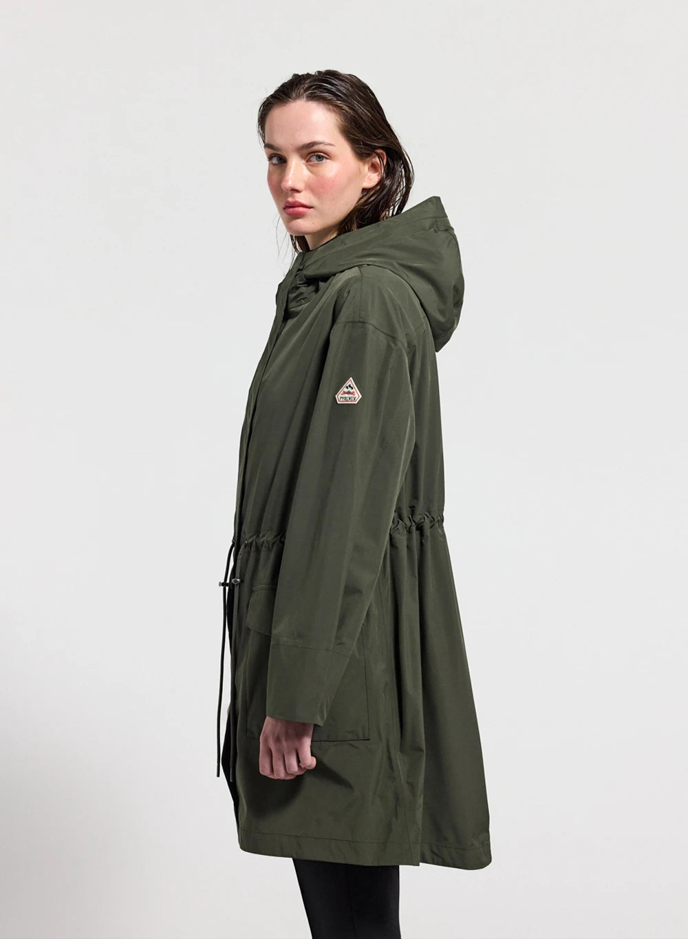 Imperméable femme Pyrenex Grace kaki foncé