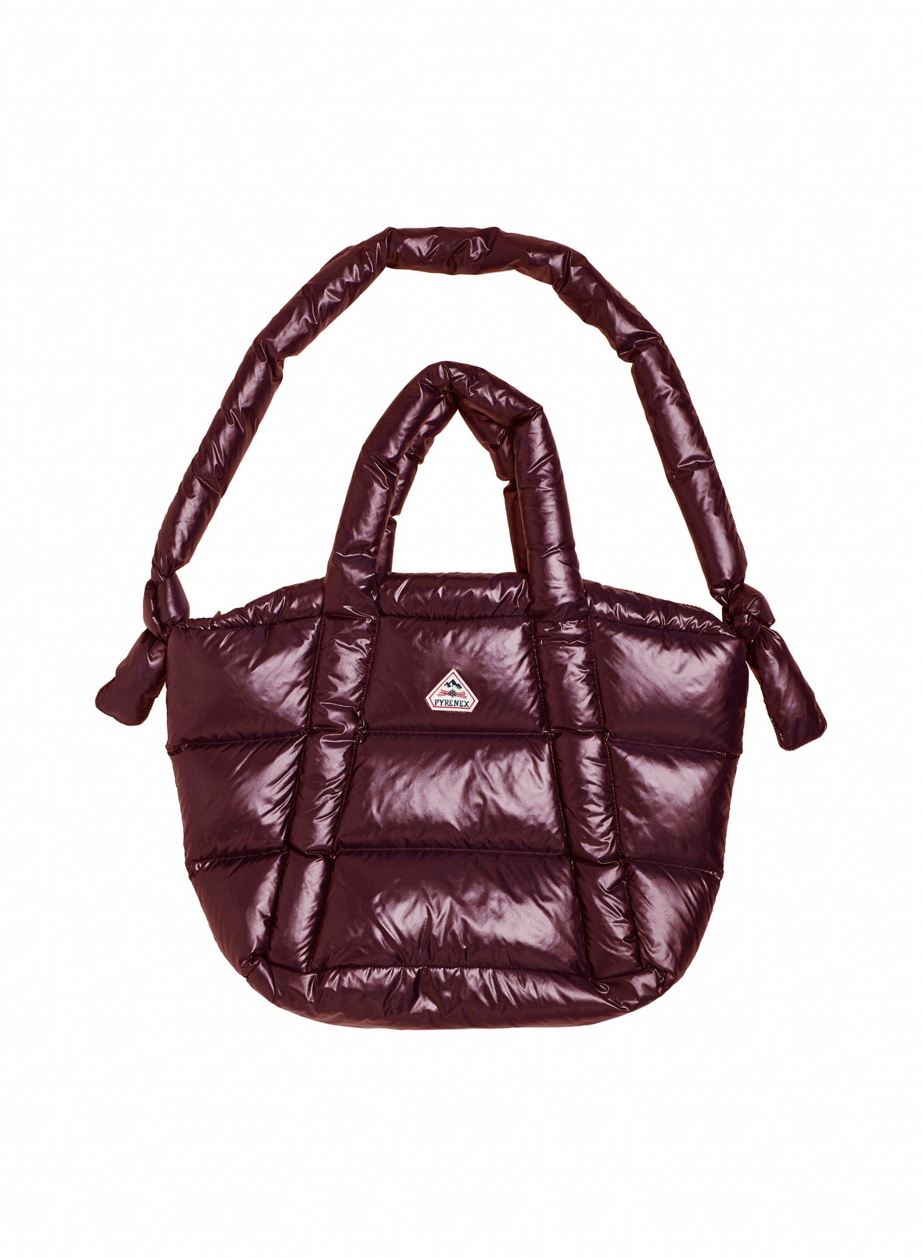 Gesteppte Cabas-Tasche aus Daune Hollow Bordeaux-3