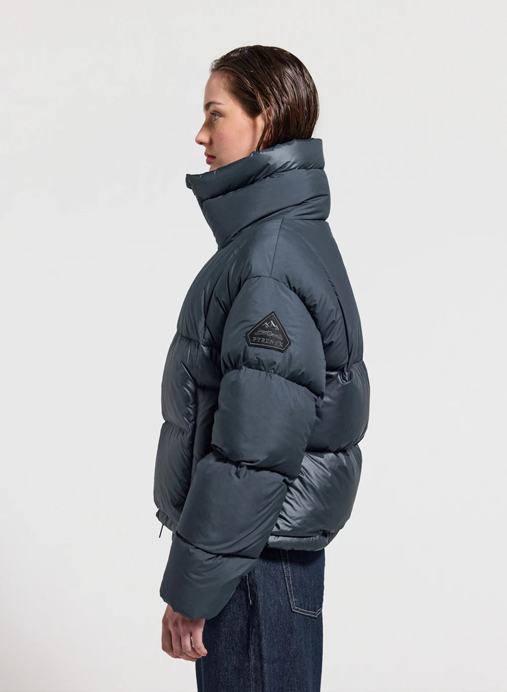 Doudoune courte Pyrenex femme Cezy made in Saint Sever bleu foncé